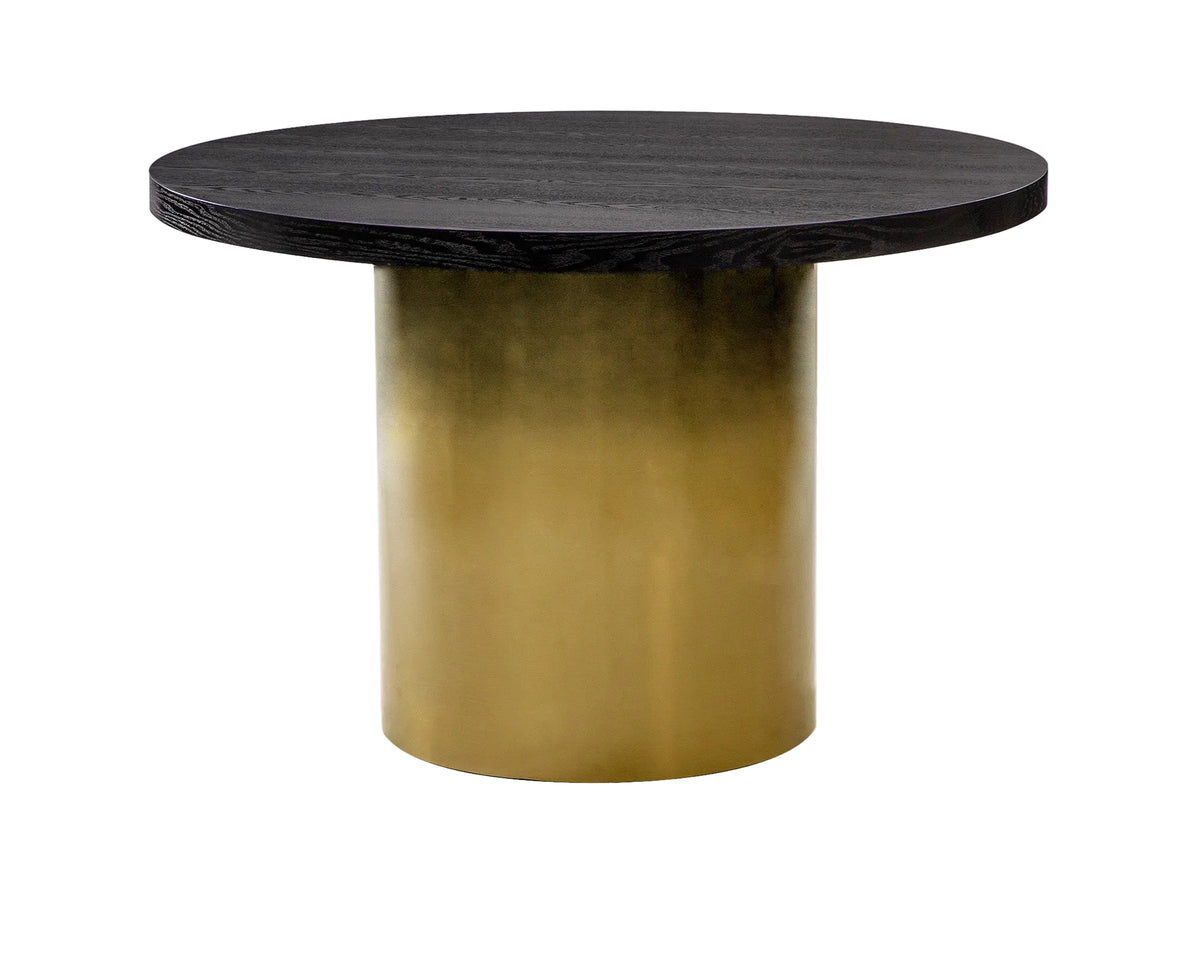 Dim Dining Table Small - Black and Gold Ombre