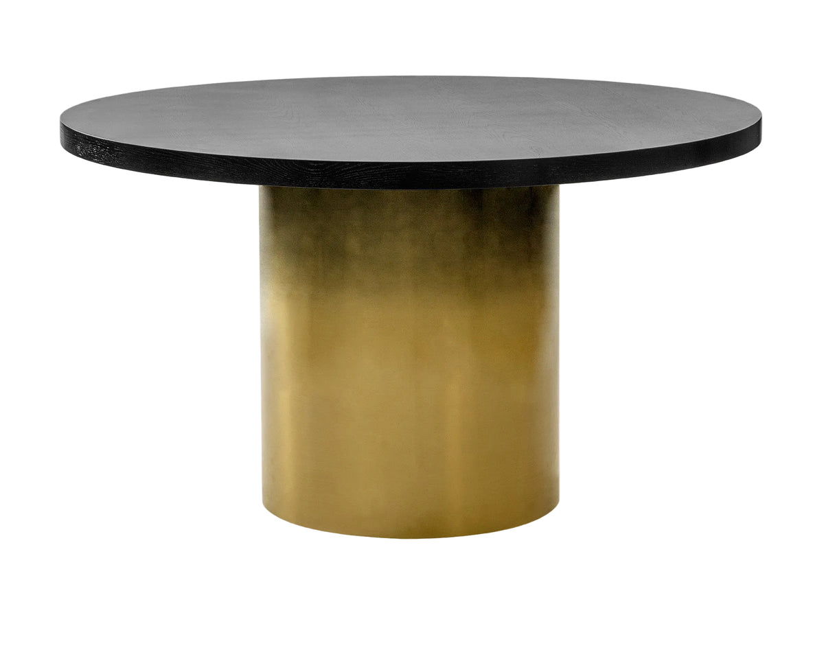Dim Dining Table Large - Black and Gold Ombre
