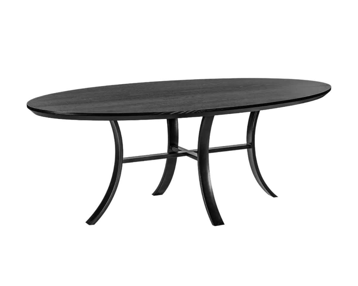 Isola Dining Table - Black Ash Wood