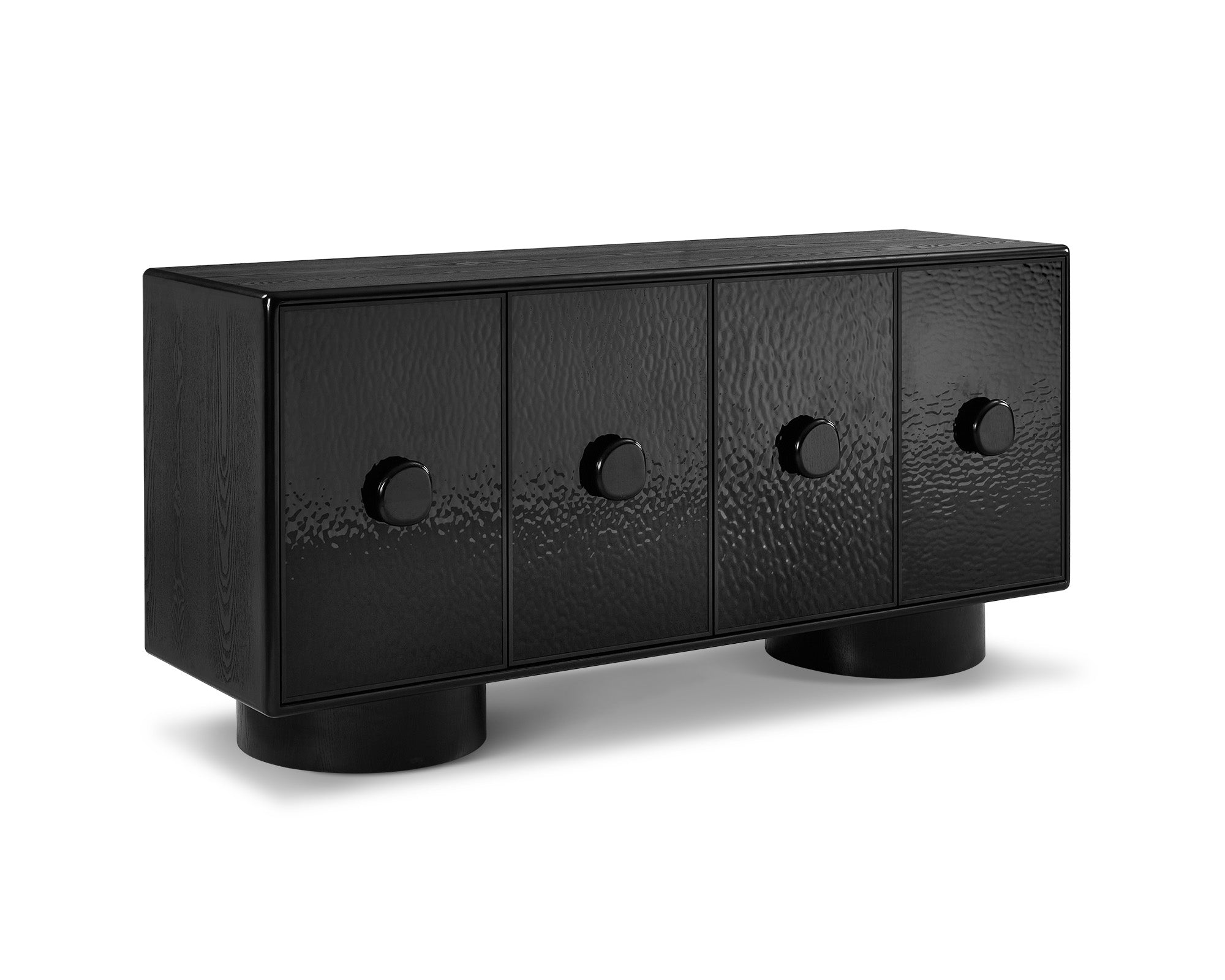 Sintra Sideboard - Black Wave Ash Veneer