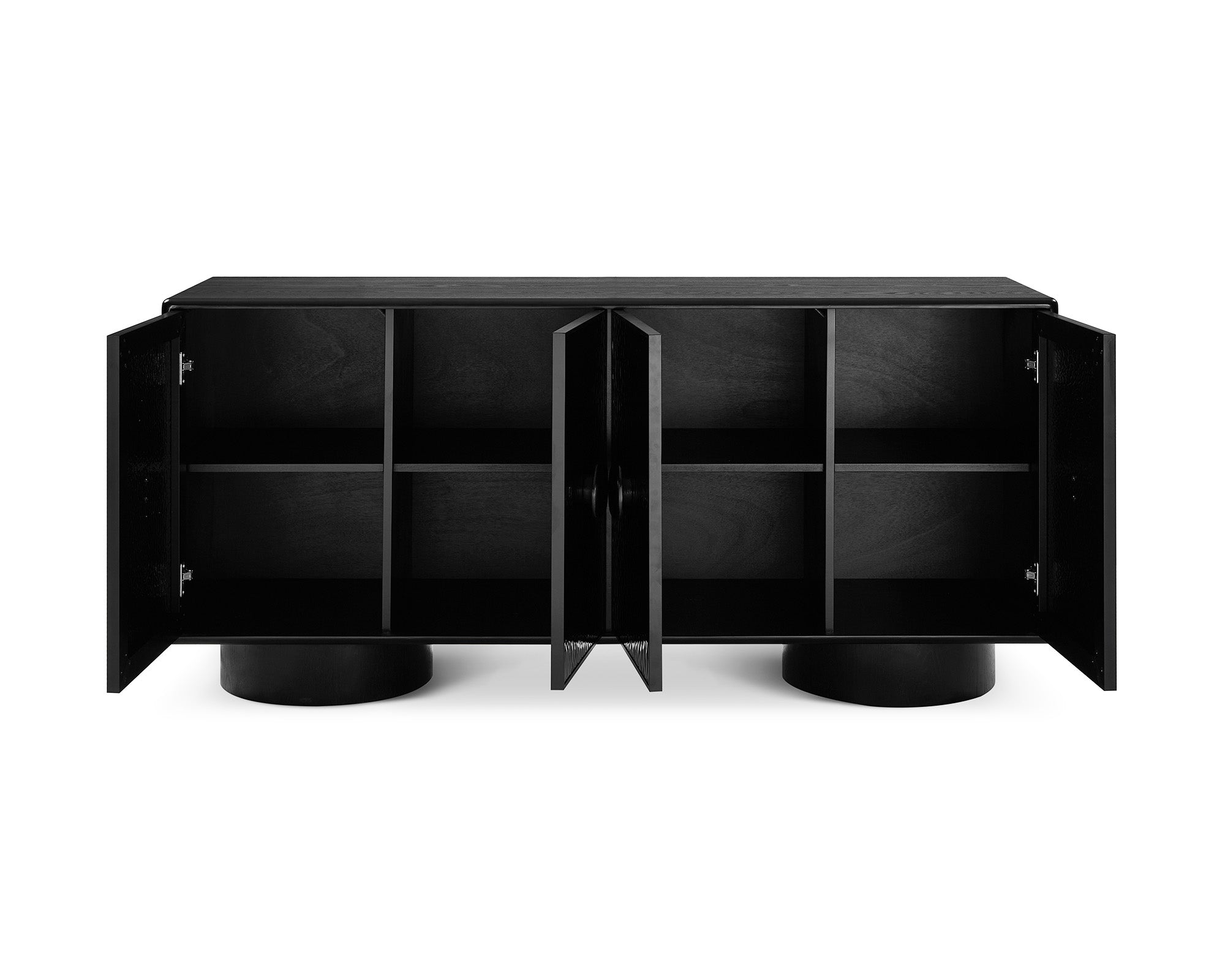 Sintra Sideboard - Black Wave Ash Veneer