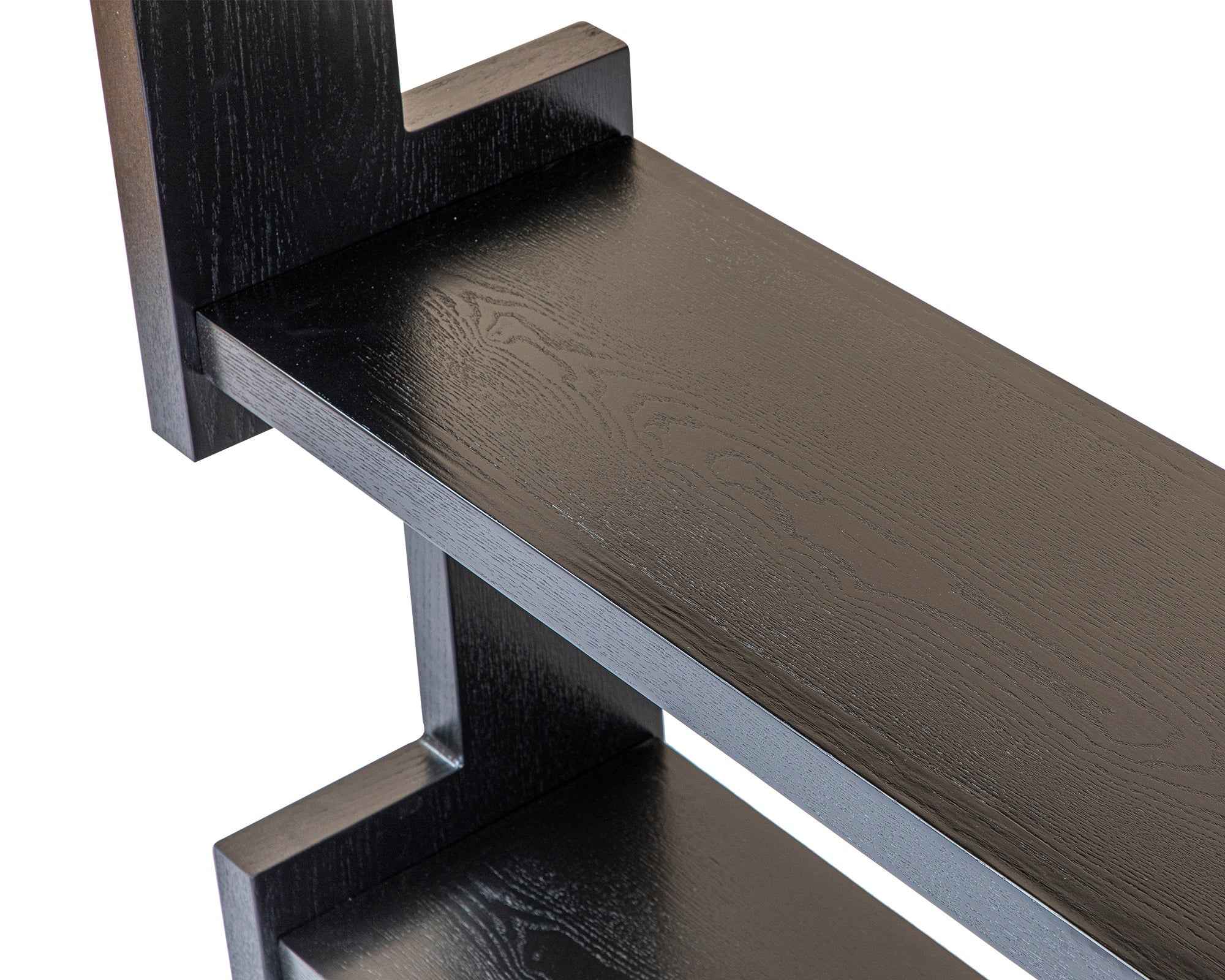 Aldoar Shelving - Black Ash Veneer