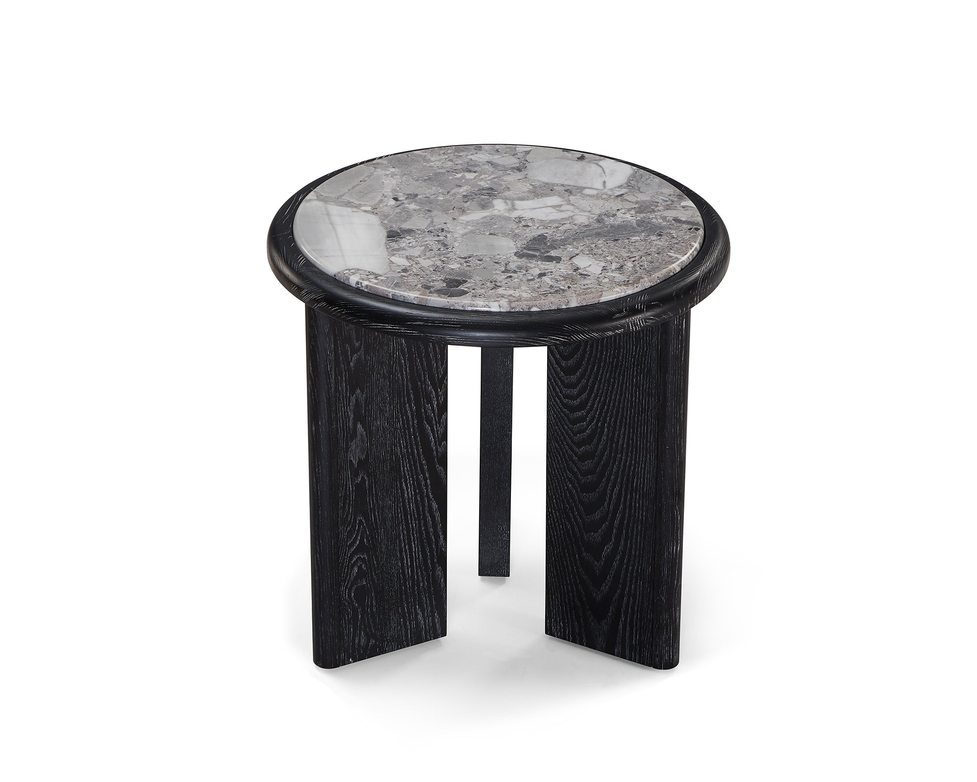Herman Side Table - Oreo Grey/Ebony