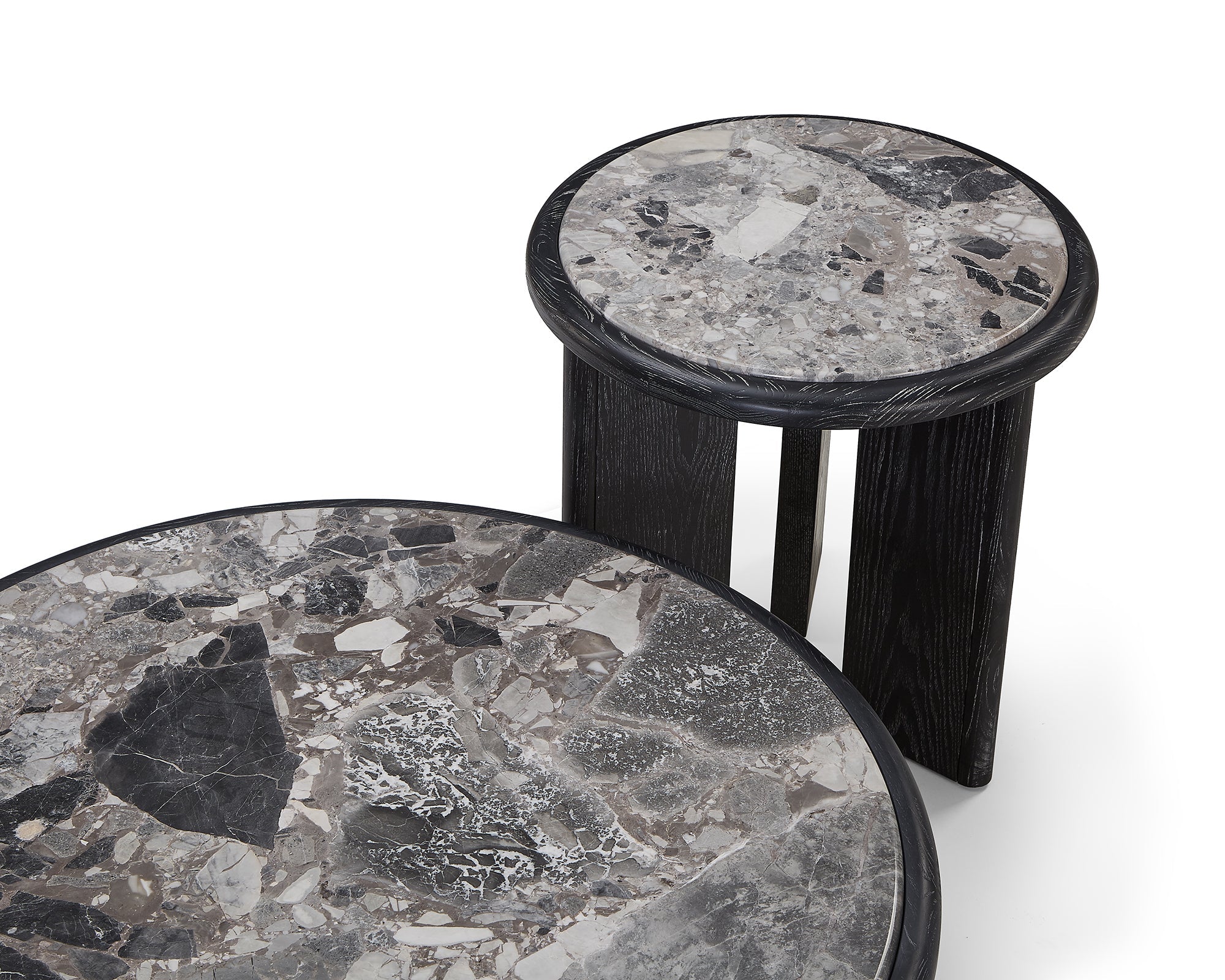 Herman Side Table - Oreo Grey/Ebony