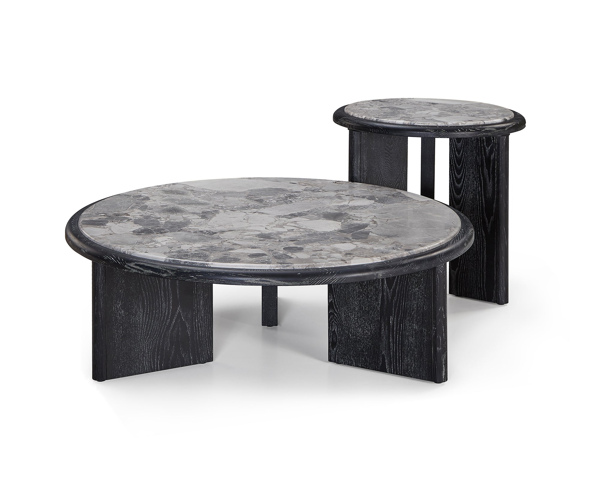 Herman Side Table - Oreo Grey/Ebony