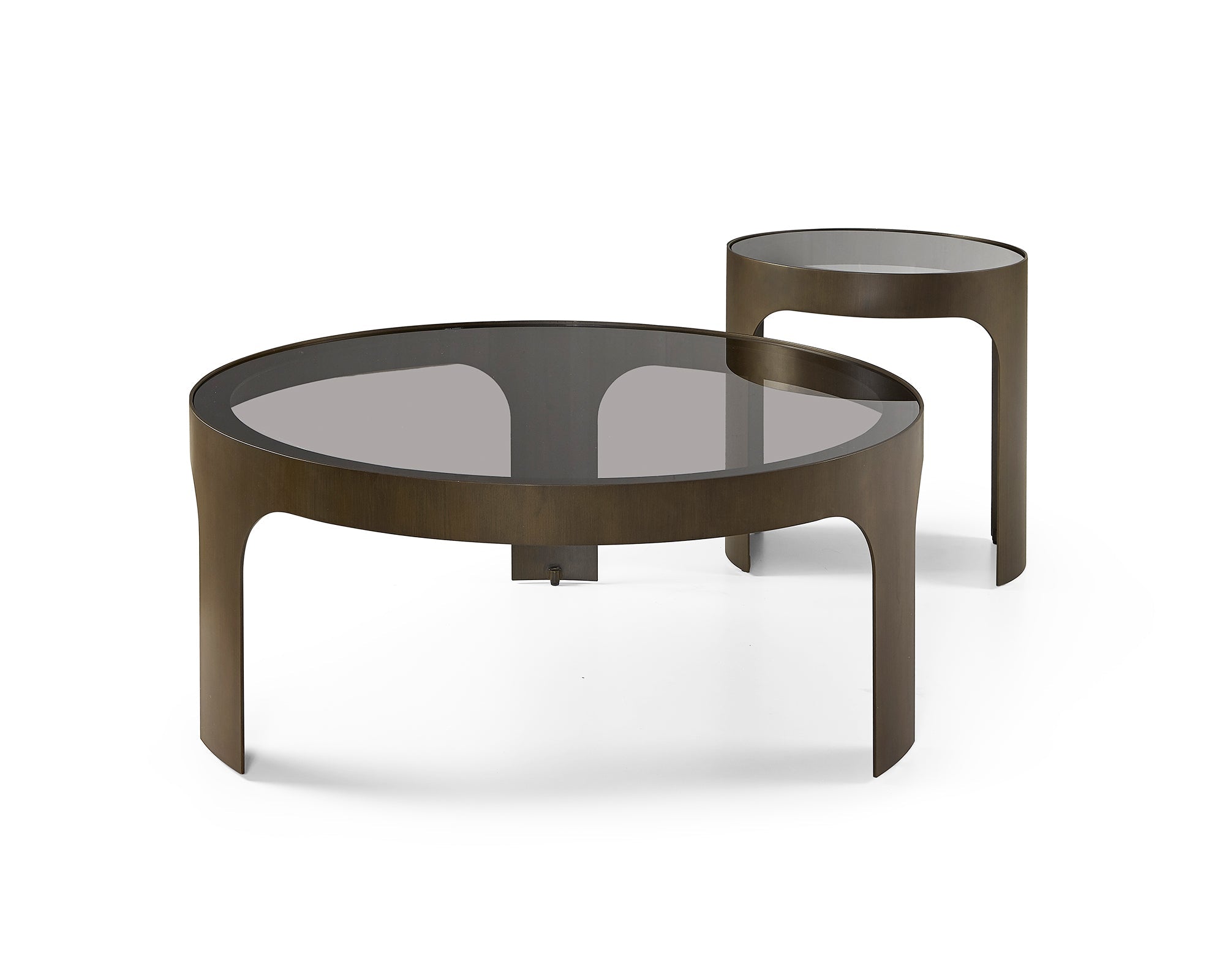Arch Side Table - Antique Bronze/Smoked Black