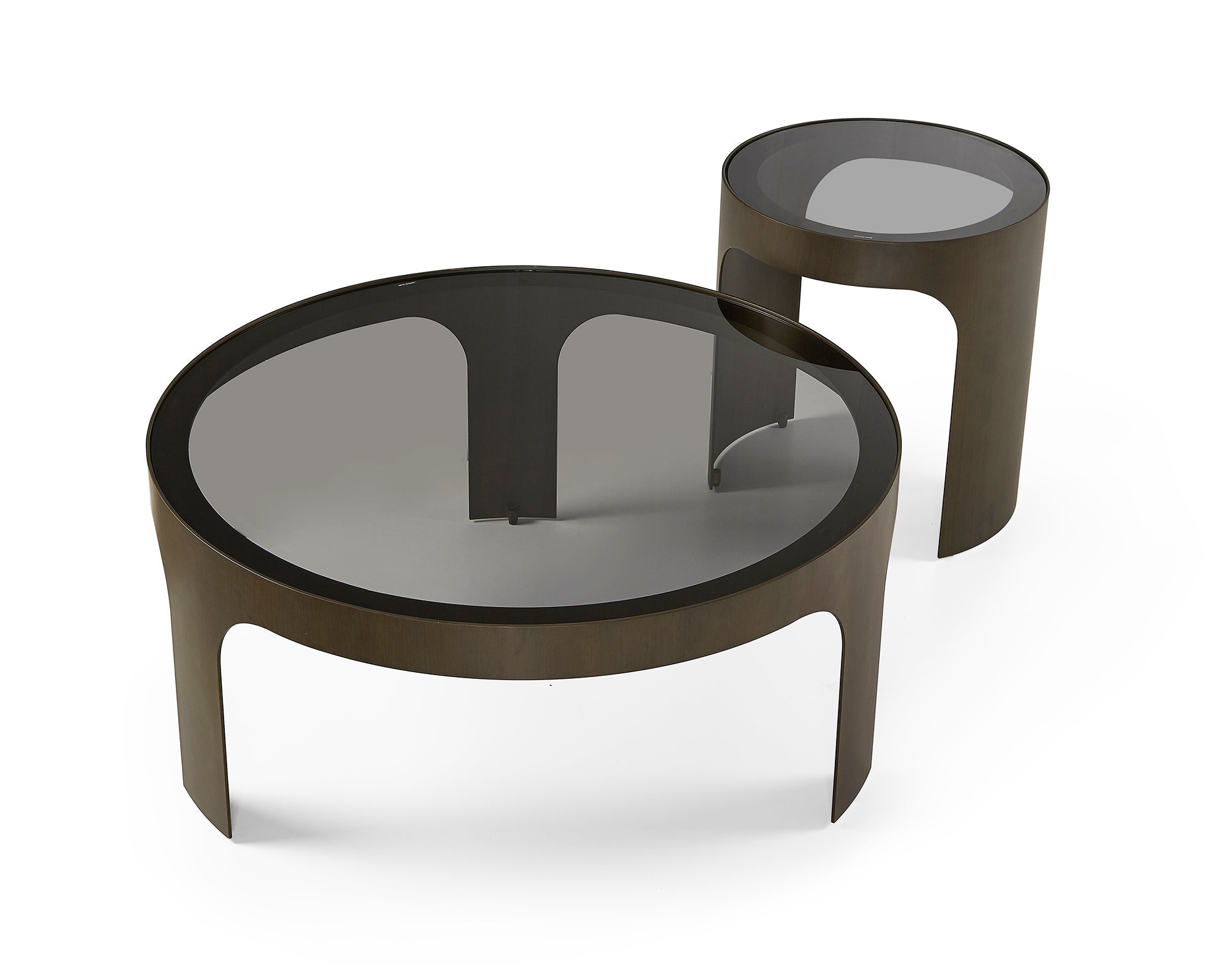 Arch Side Table - Antique Bronze/Smoked Black