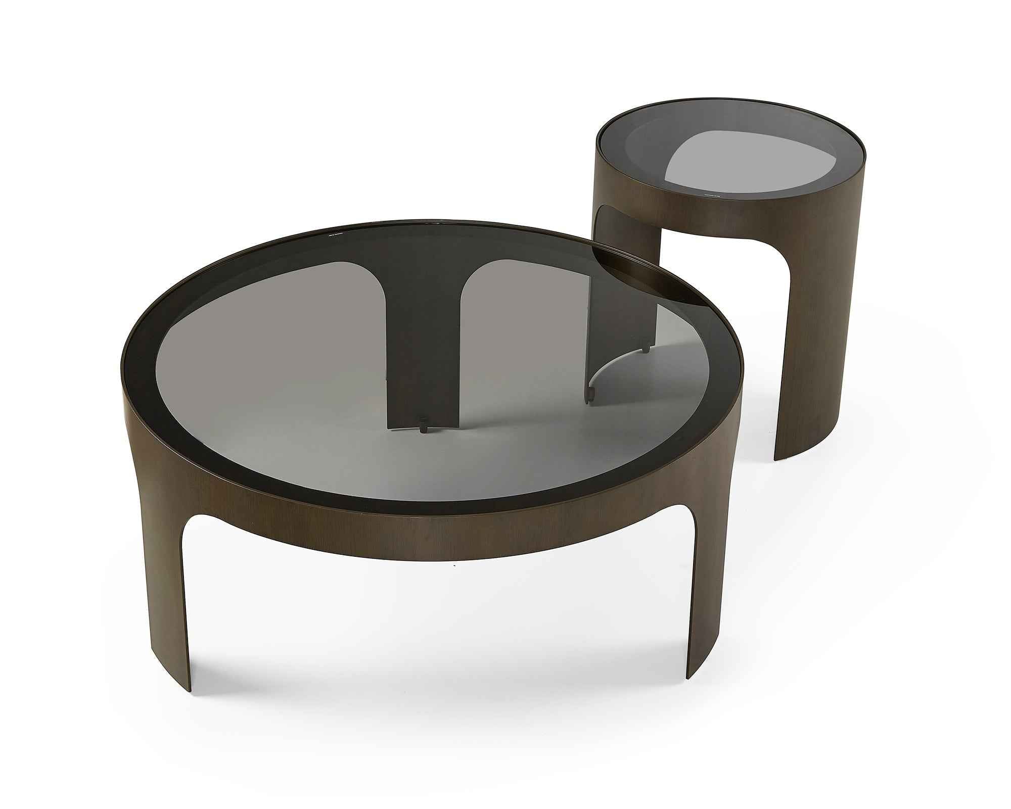 Arch Side Table - Antique Bronze/Smoked Black