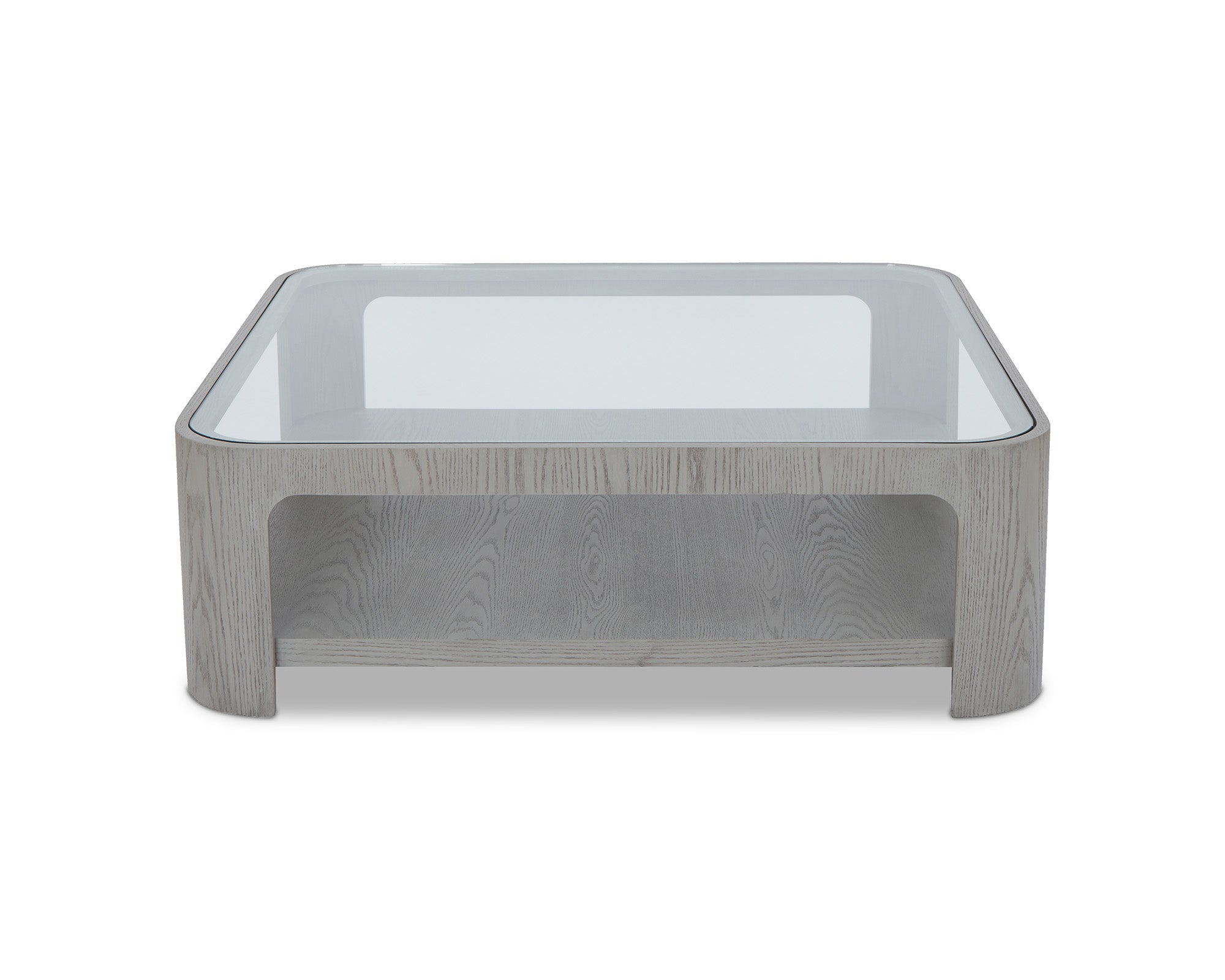 Espiga Coffee Table - Silver Black and Clear Glass -