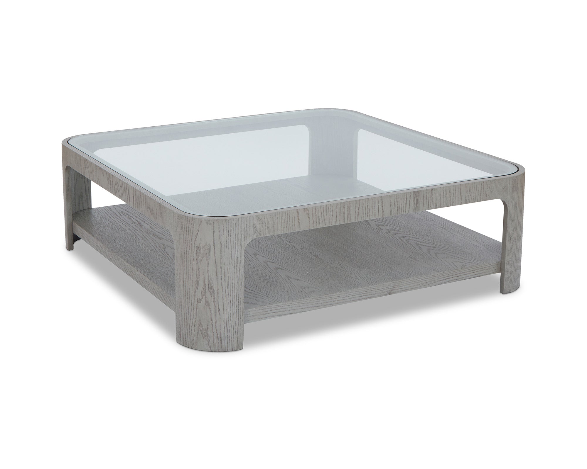 Espiga Coffee Table - Silver Black and Clear Glass -