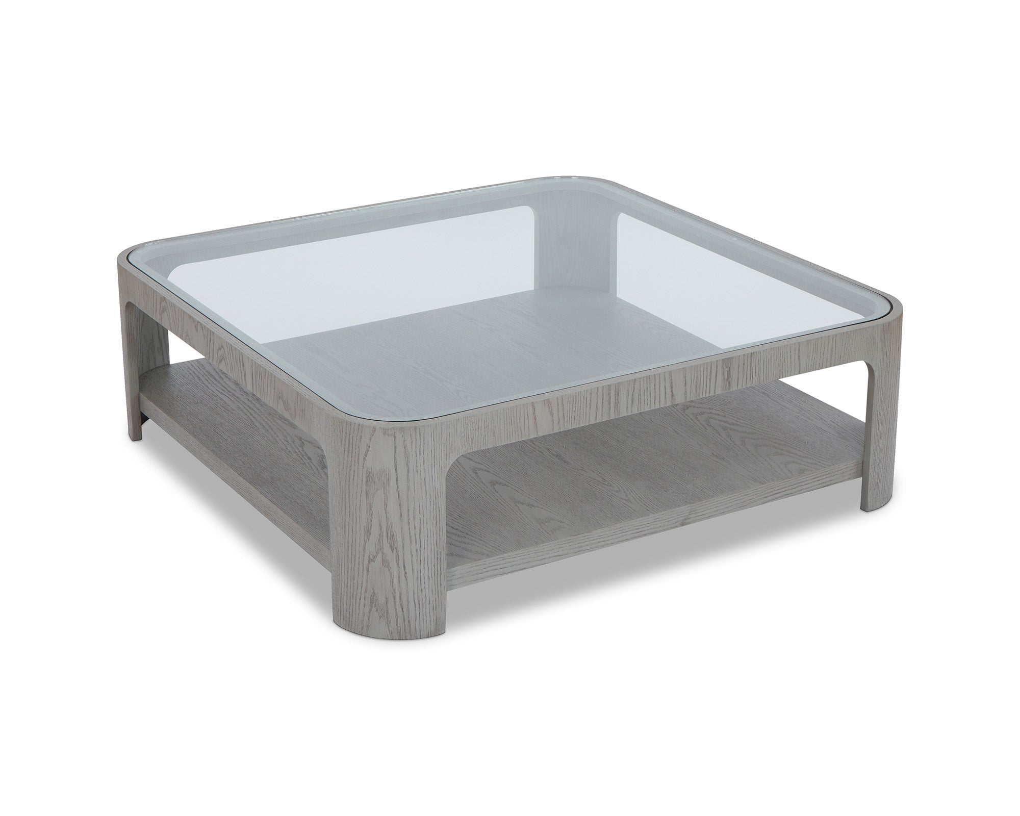 Espiga Coffee Table - Silver Black and Clear Glass -