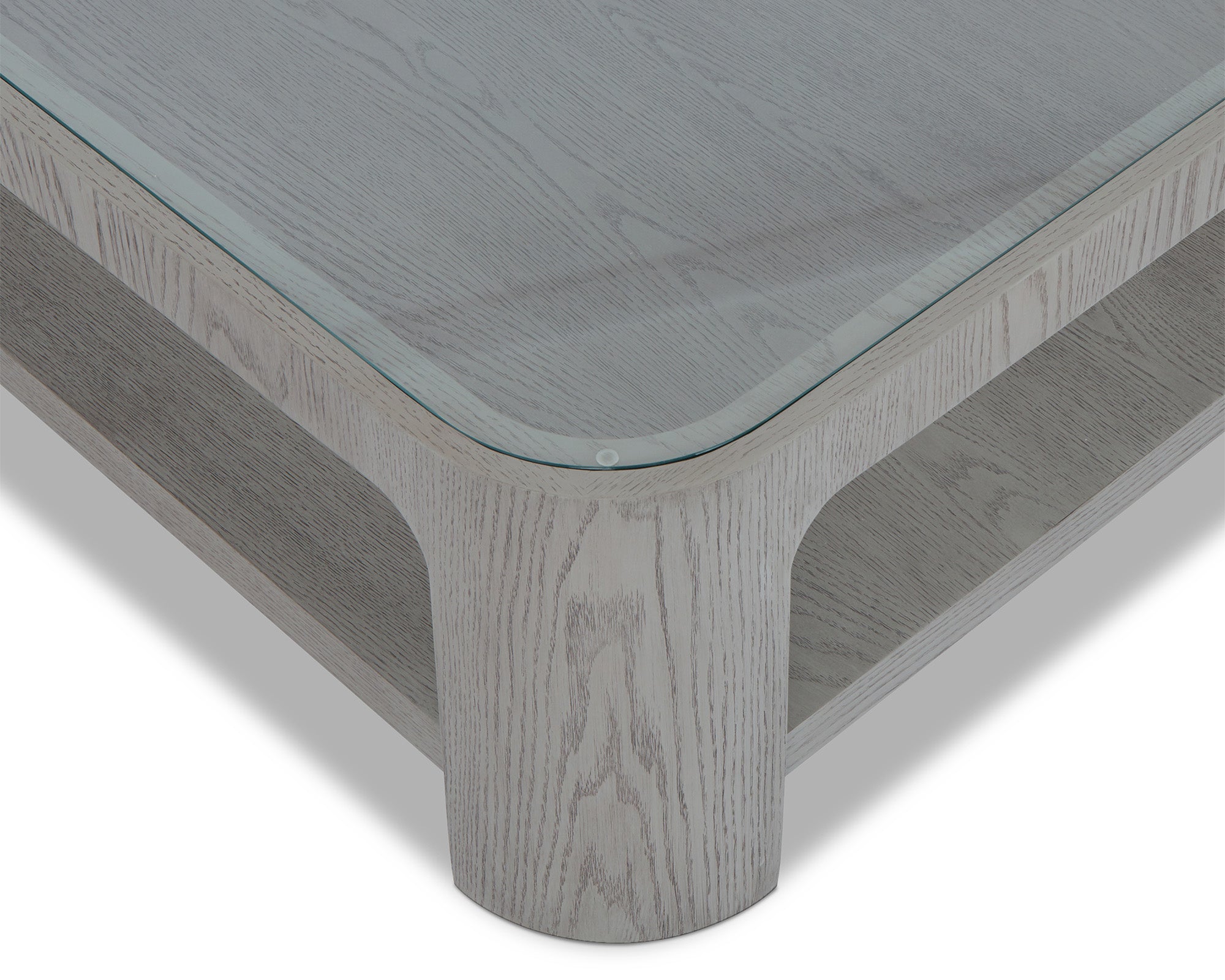 Espiga Coffee Table - Silver Black and Clear Glass -