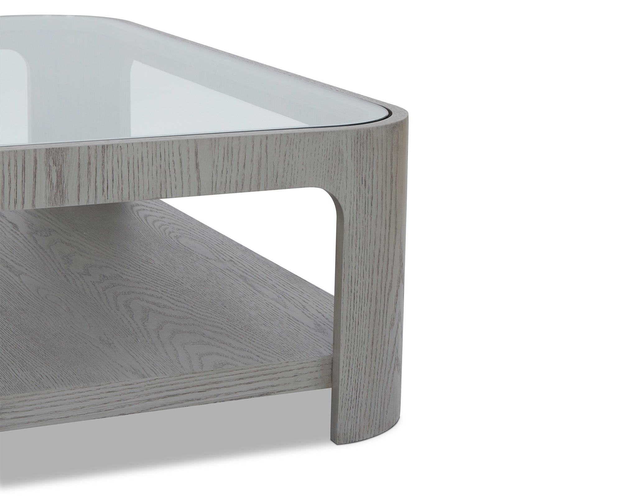 Espiga Coffee Table - Silver Black and Clear Glass -