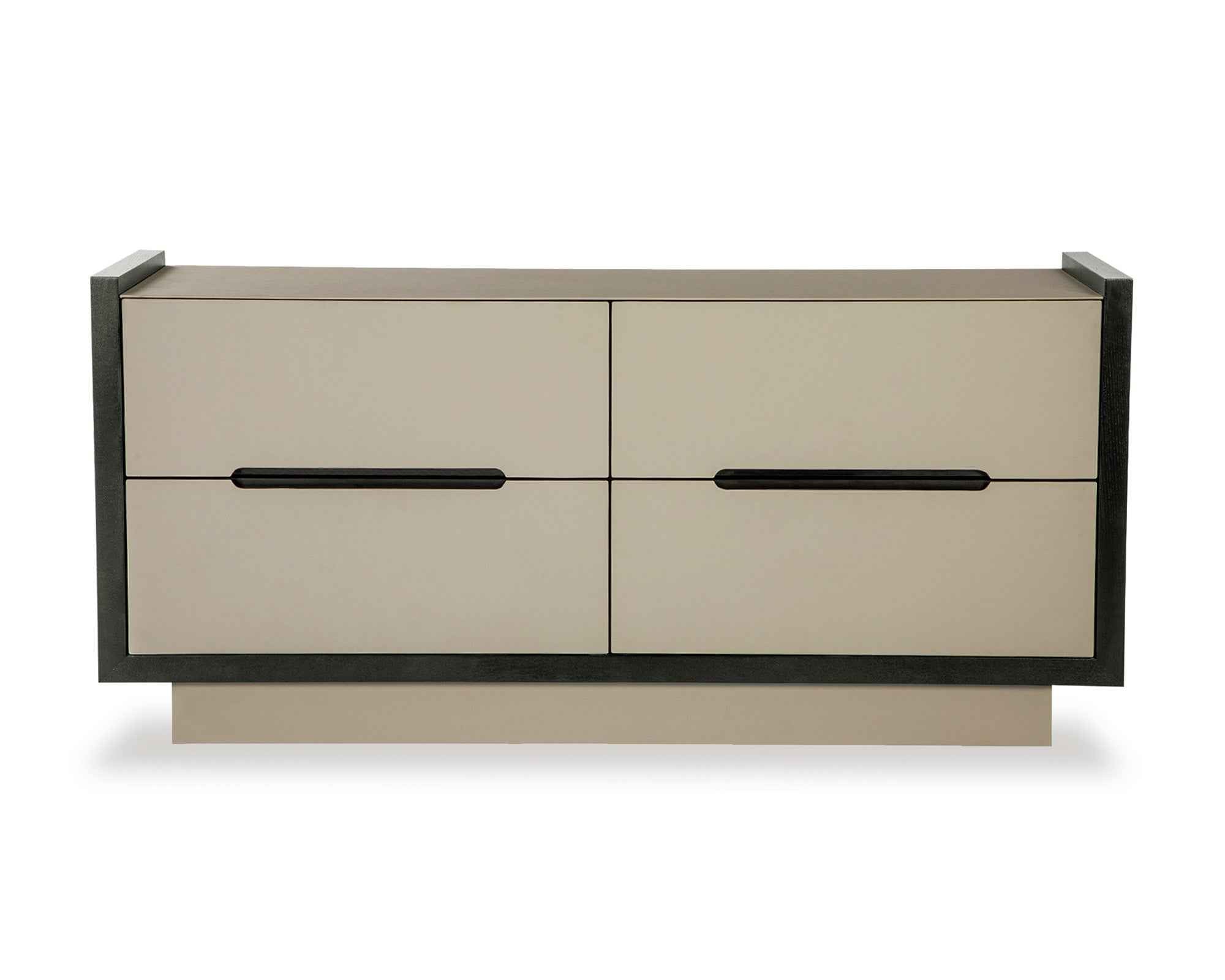 Antara Chest Of Drawers - Leather/Black Ash