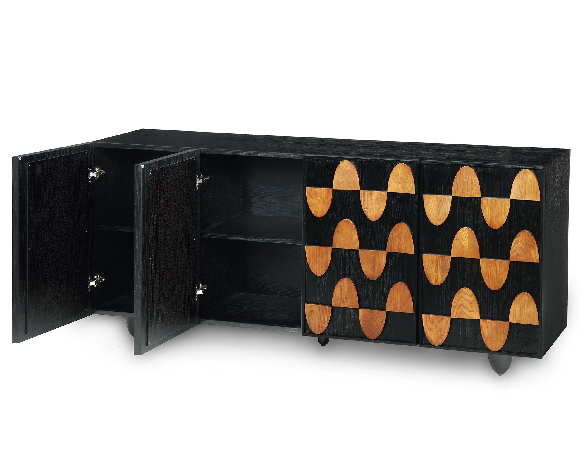 Mansour Sideboard - Wenge Ash/Classic Brown