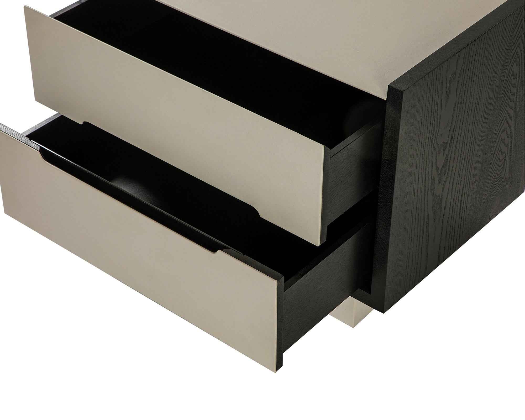 Antara Bedside Table - Dark Soft Cream