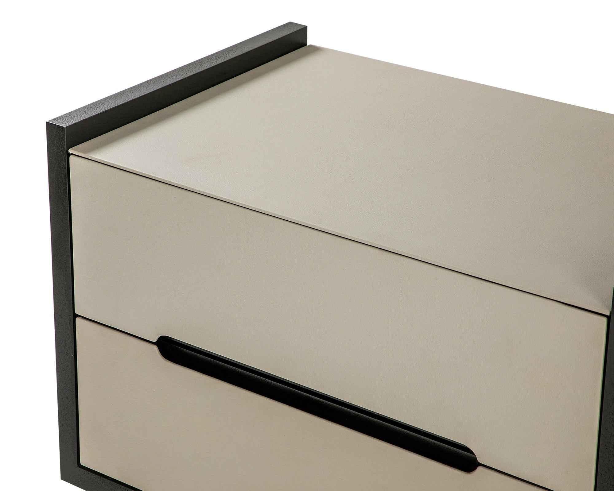 Antara Bedside Table - Dark Soft Cream