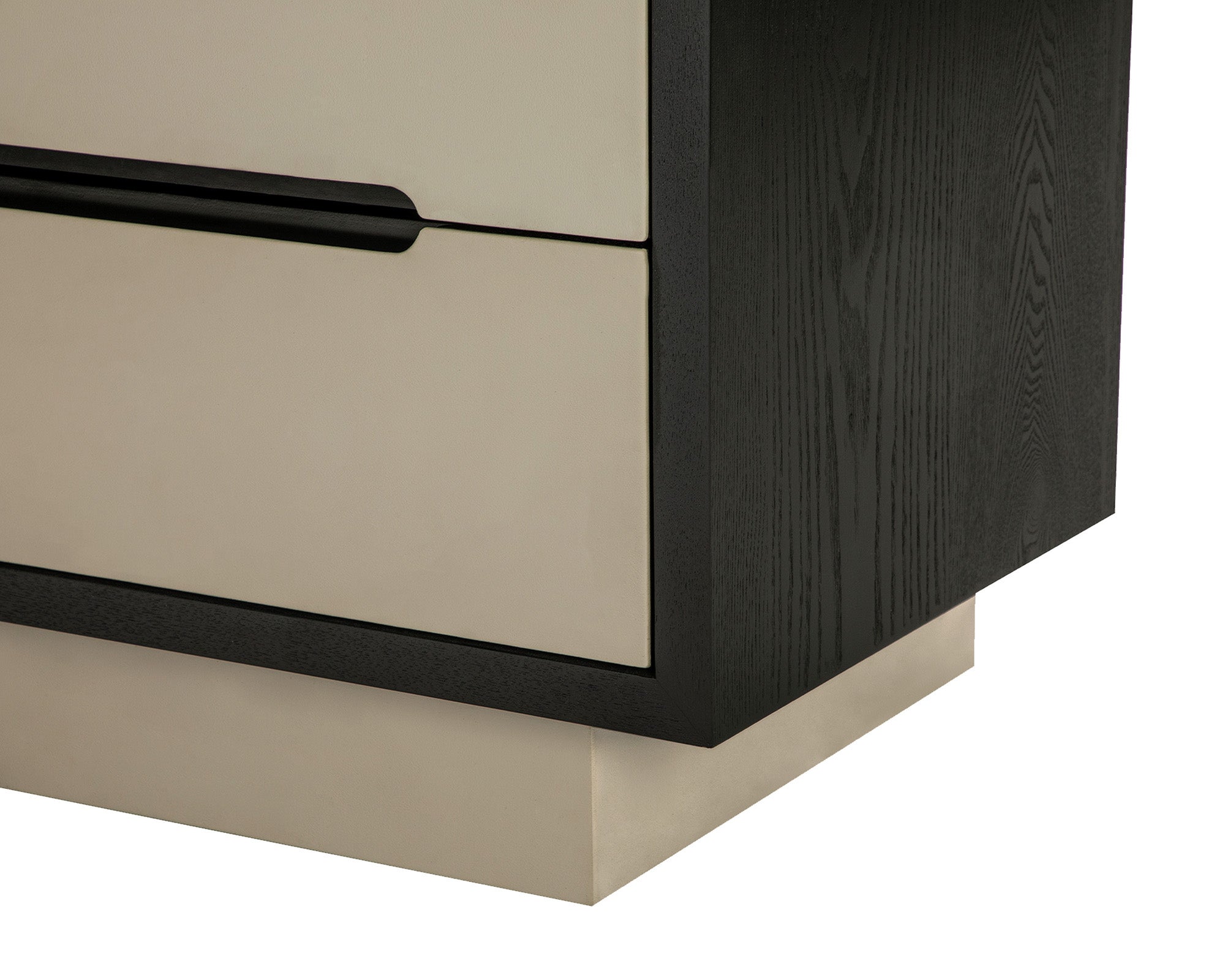 Antara Bedside Table - Dark Soft Cream