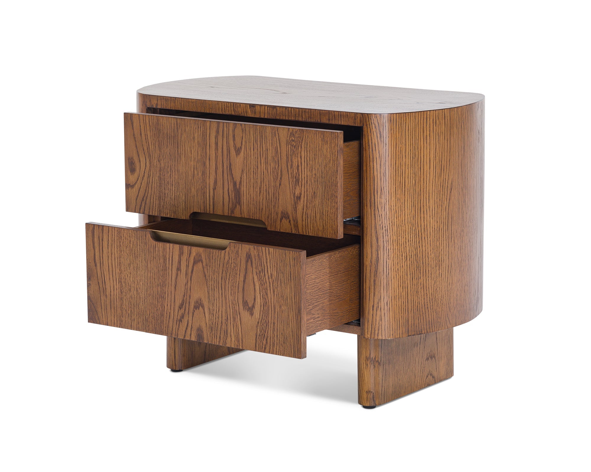Lettos Bedside Table - Brushed Brown