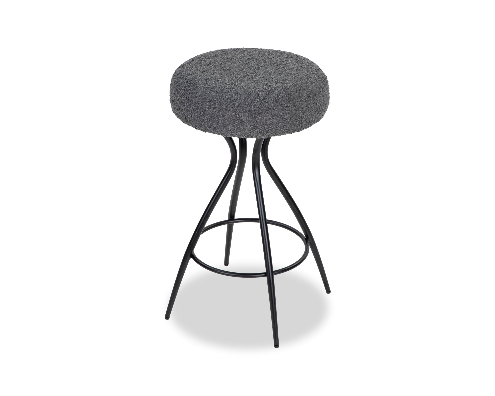 Hydra Counter Stool - Boucle Graphic Grey