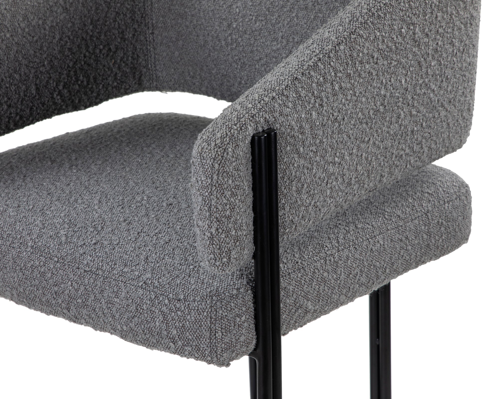Tatler Bar Stool - Boucle Grey