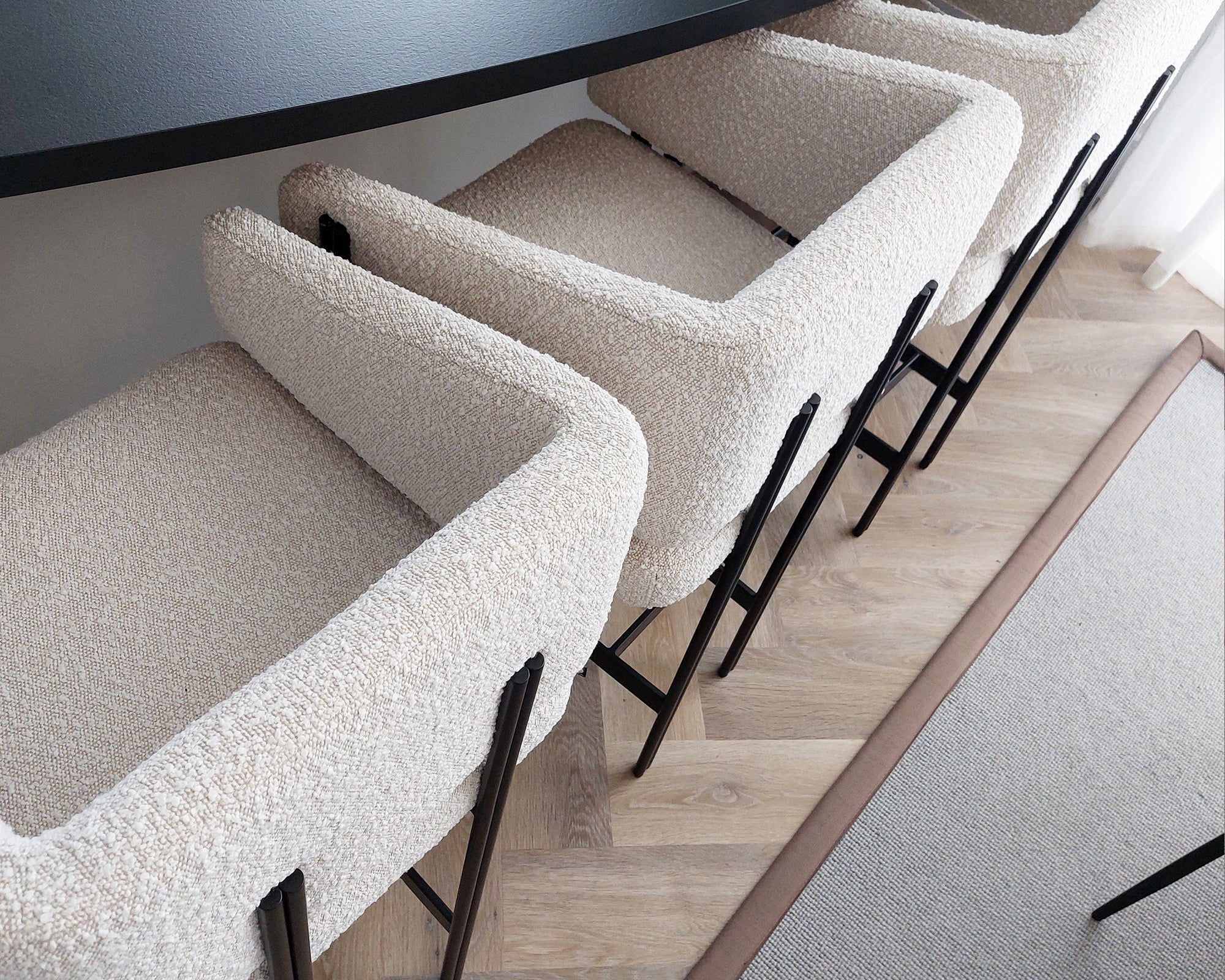 Tatler Bar Stool - Boucle Sand