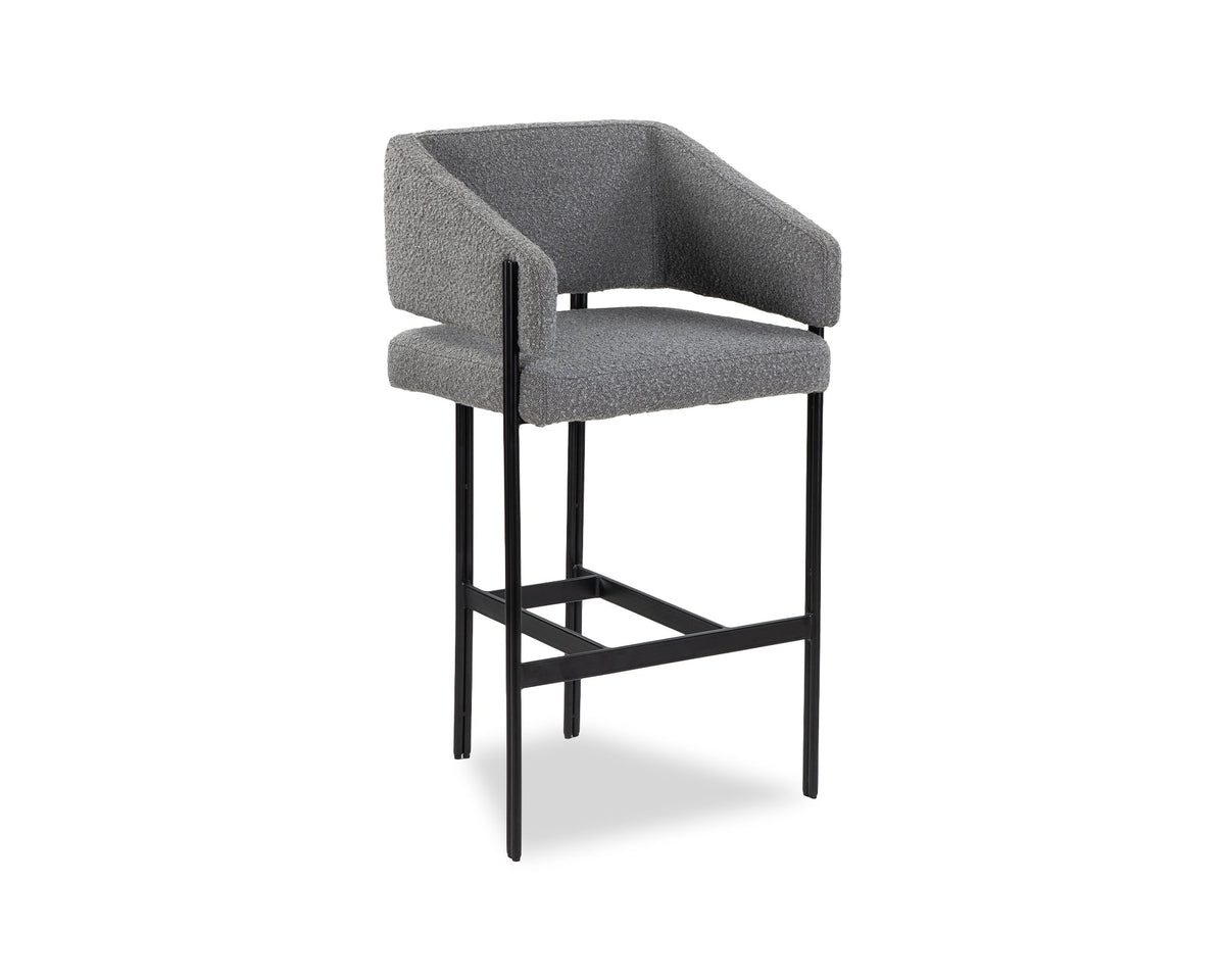 Tatler Bar Stool (small) - Boucle Grey