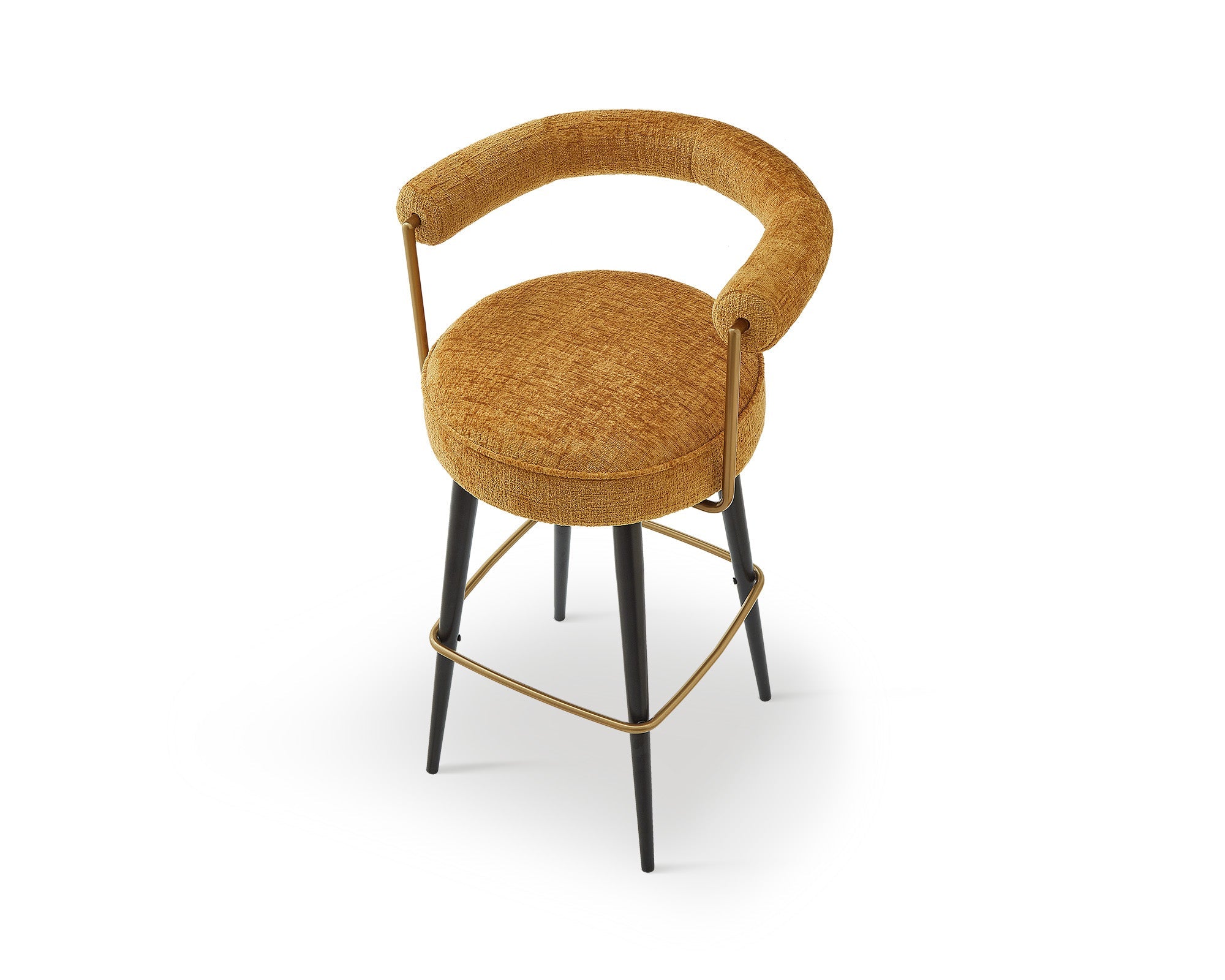 Josephine Bar Stool - Bennett Mustard