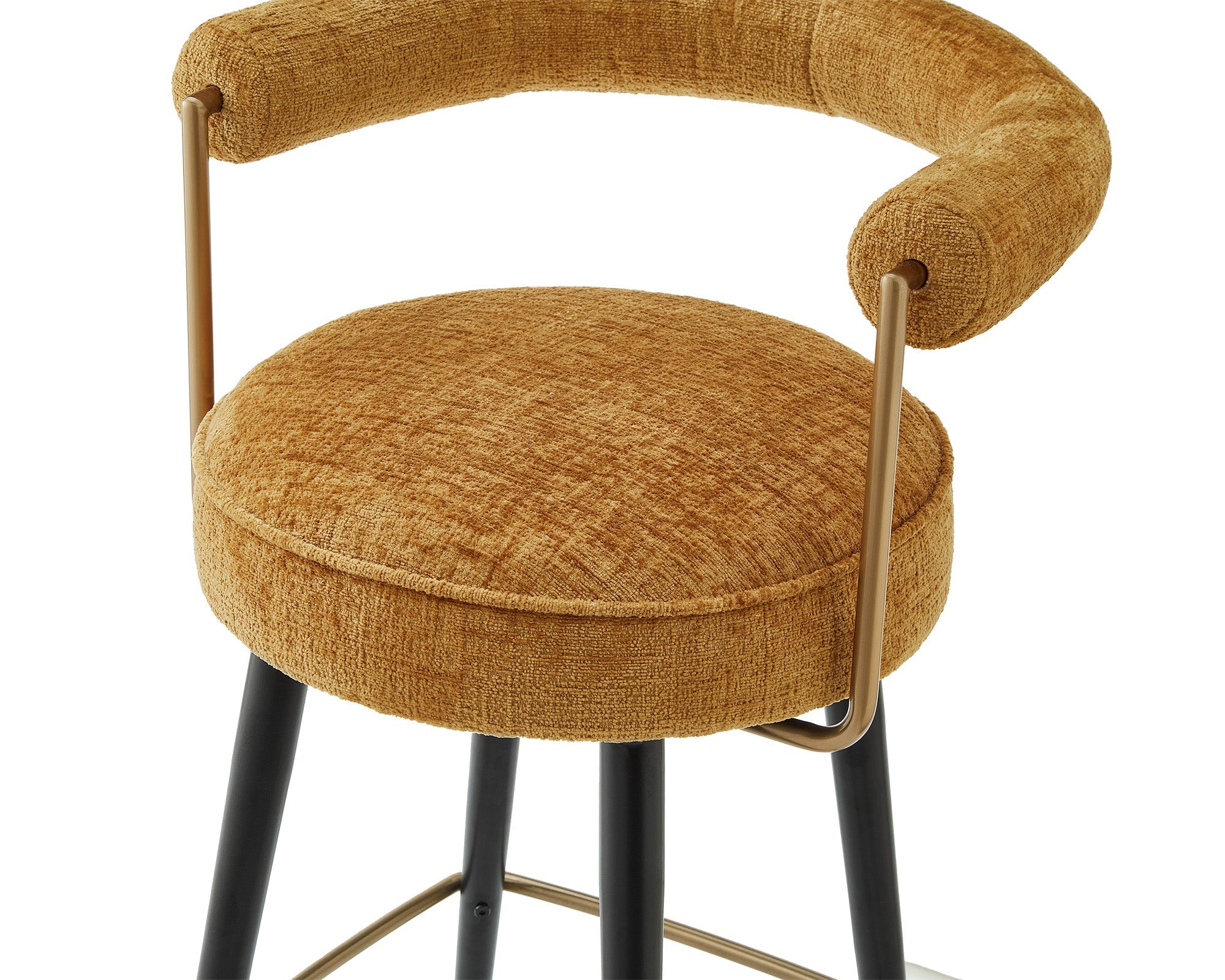 Josephine Bar Stool - Bennett Mustard