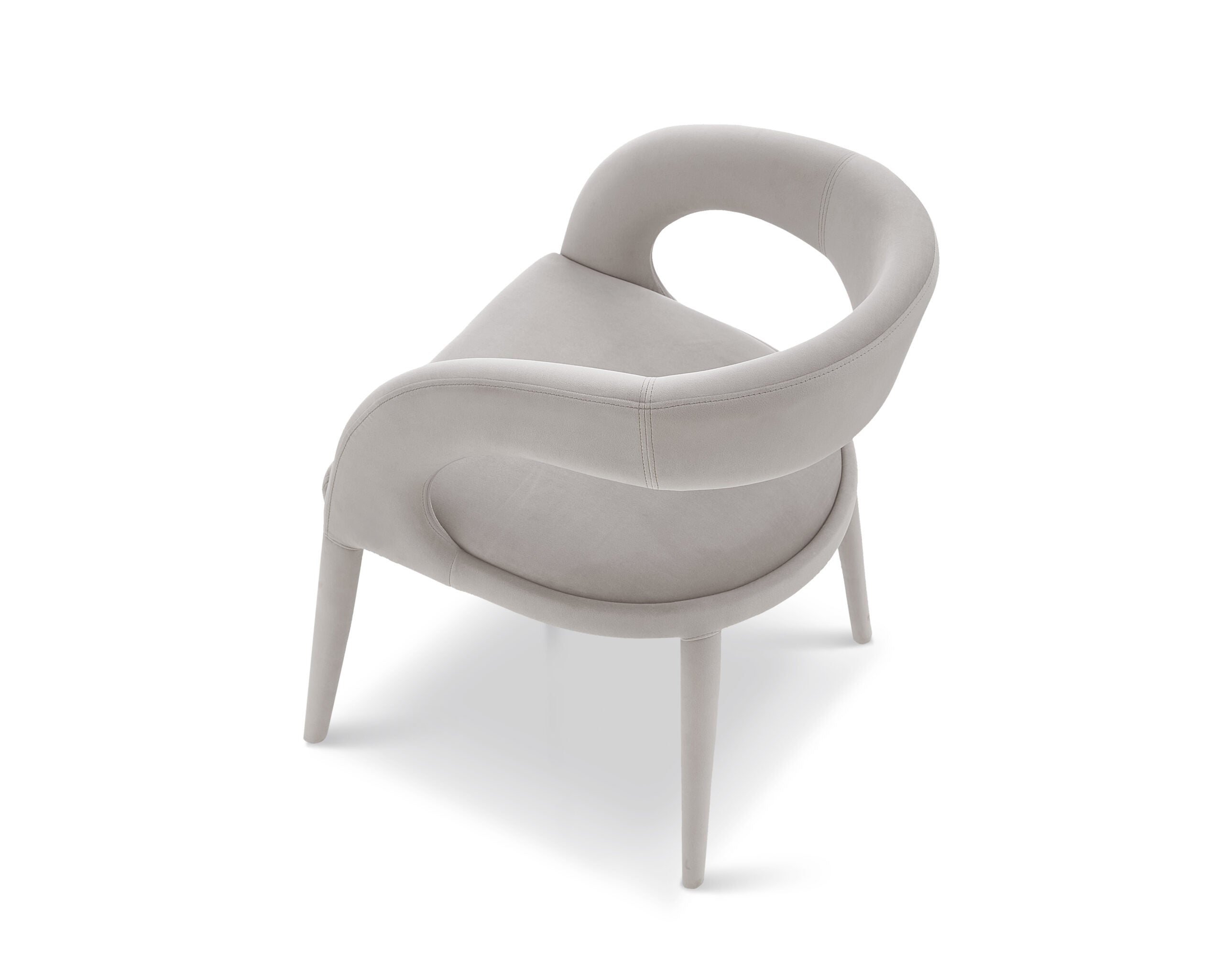 Salma Dining Chair - Gainsborough Ash Grey Velvet