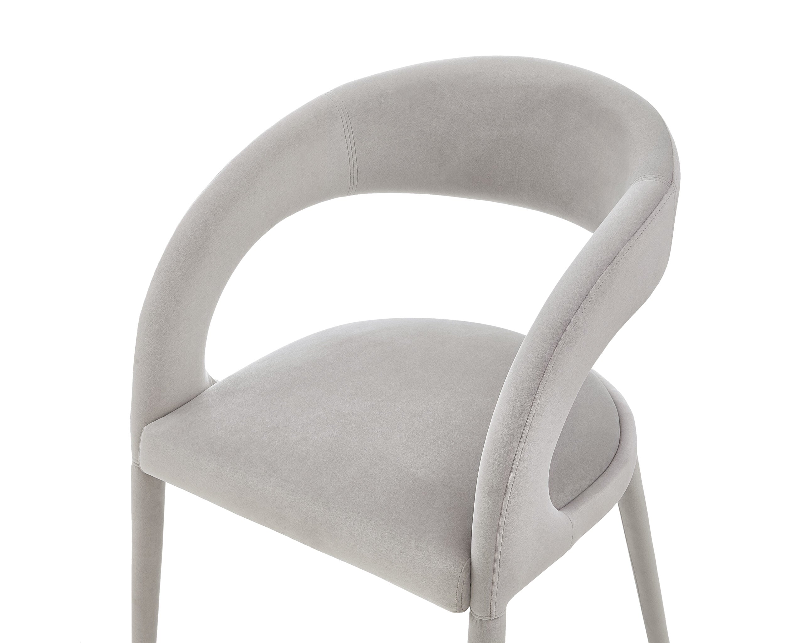 Salma Dining Chair - Gainsborough Ash Grey Velvet
