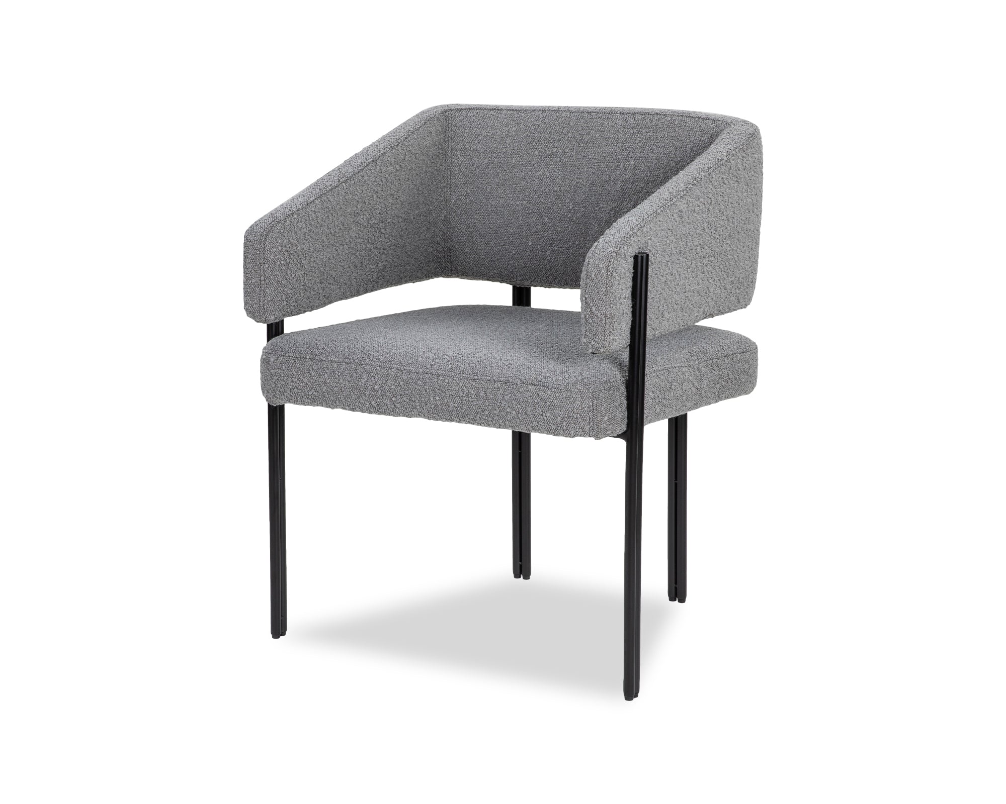 Tatler Dining Chair (S) - Boucle Grey