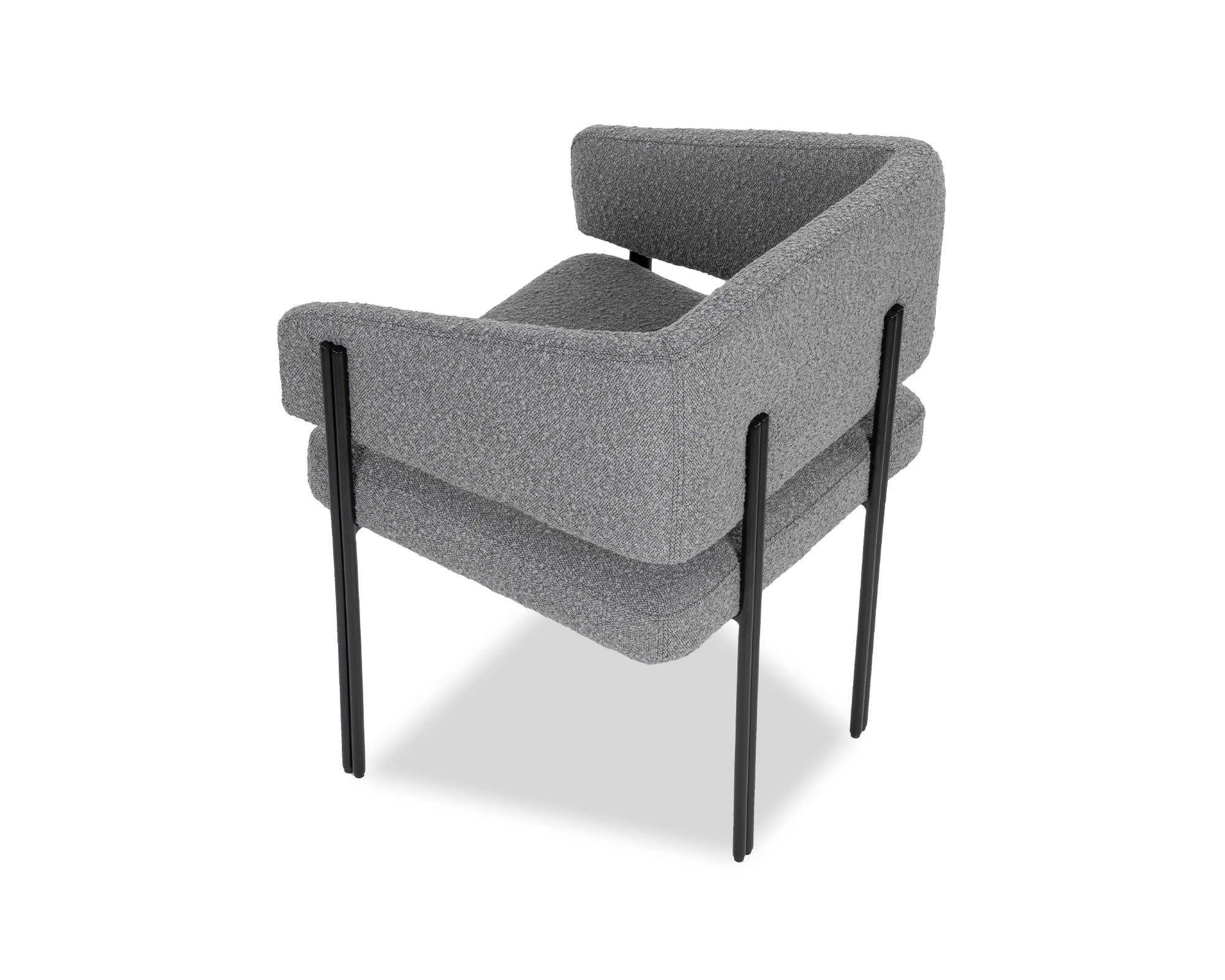 Tatler Dining Chair (S) - Boucle Grey