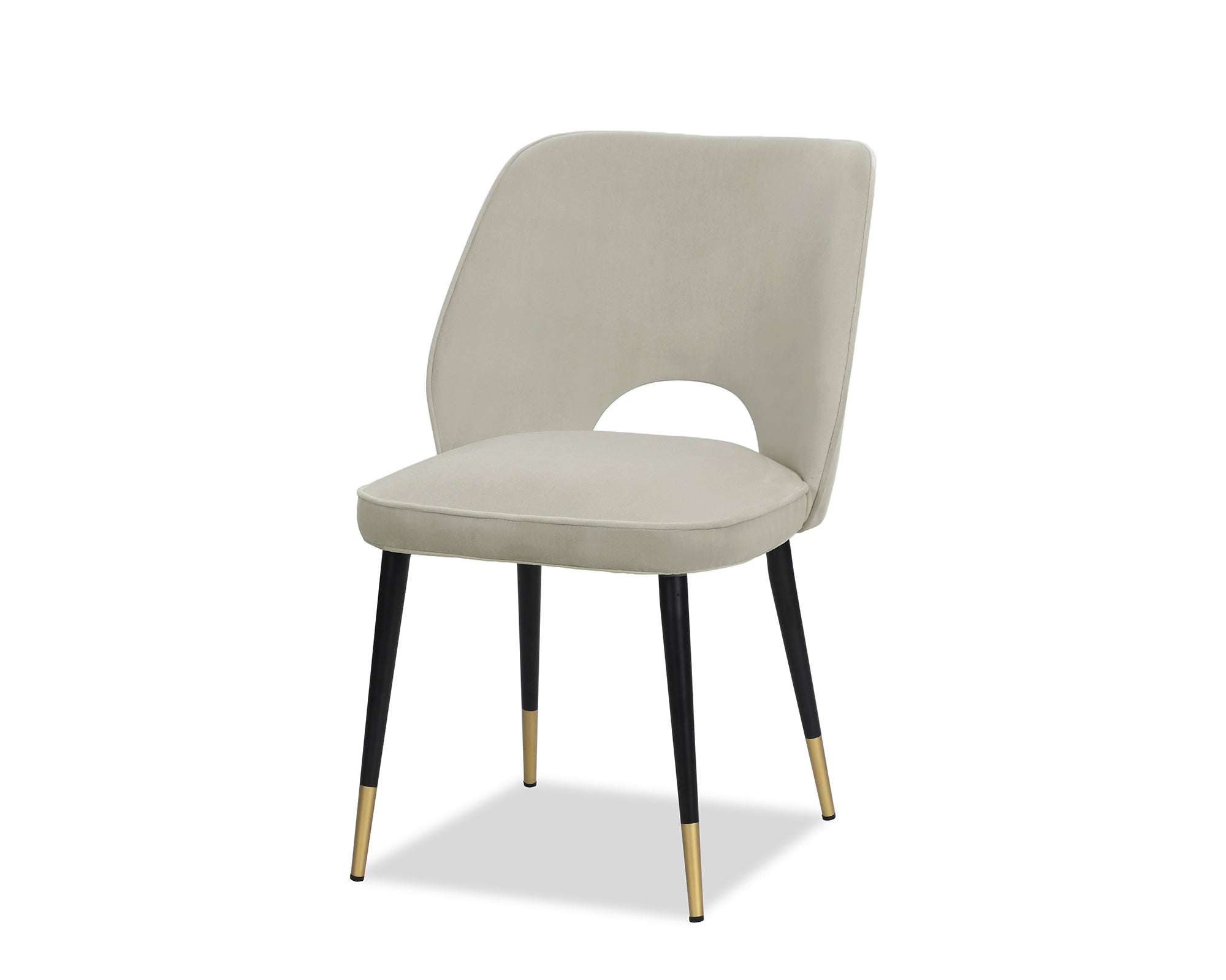 Jagger Dining Chair (set of 2) - Megan Light Grey Velvet