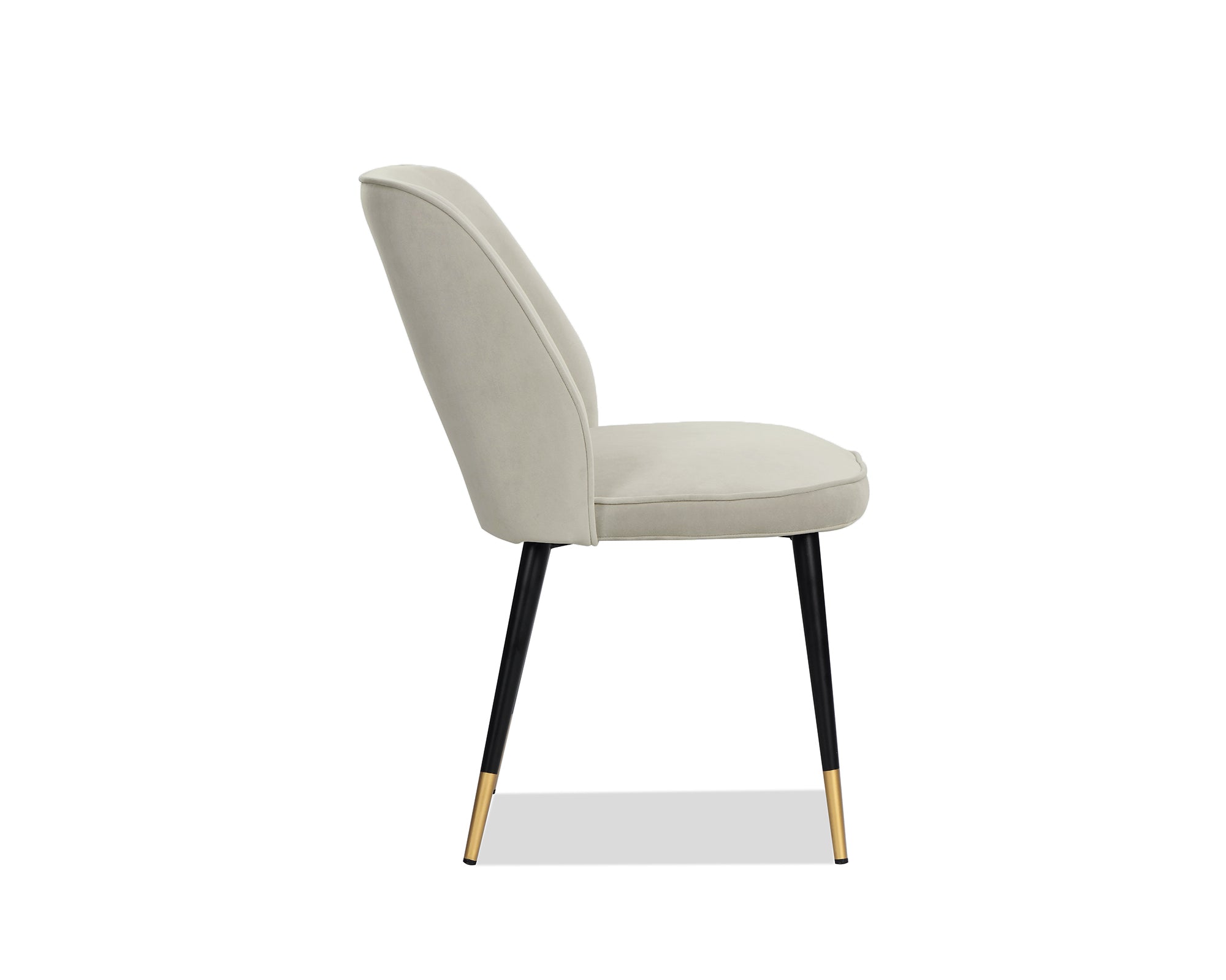 Jagger Dining Chair (set of 2) - Megan Light Grey Velvet