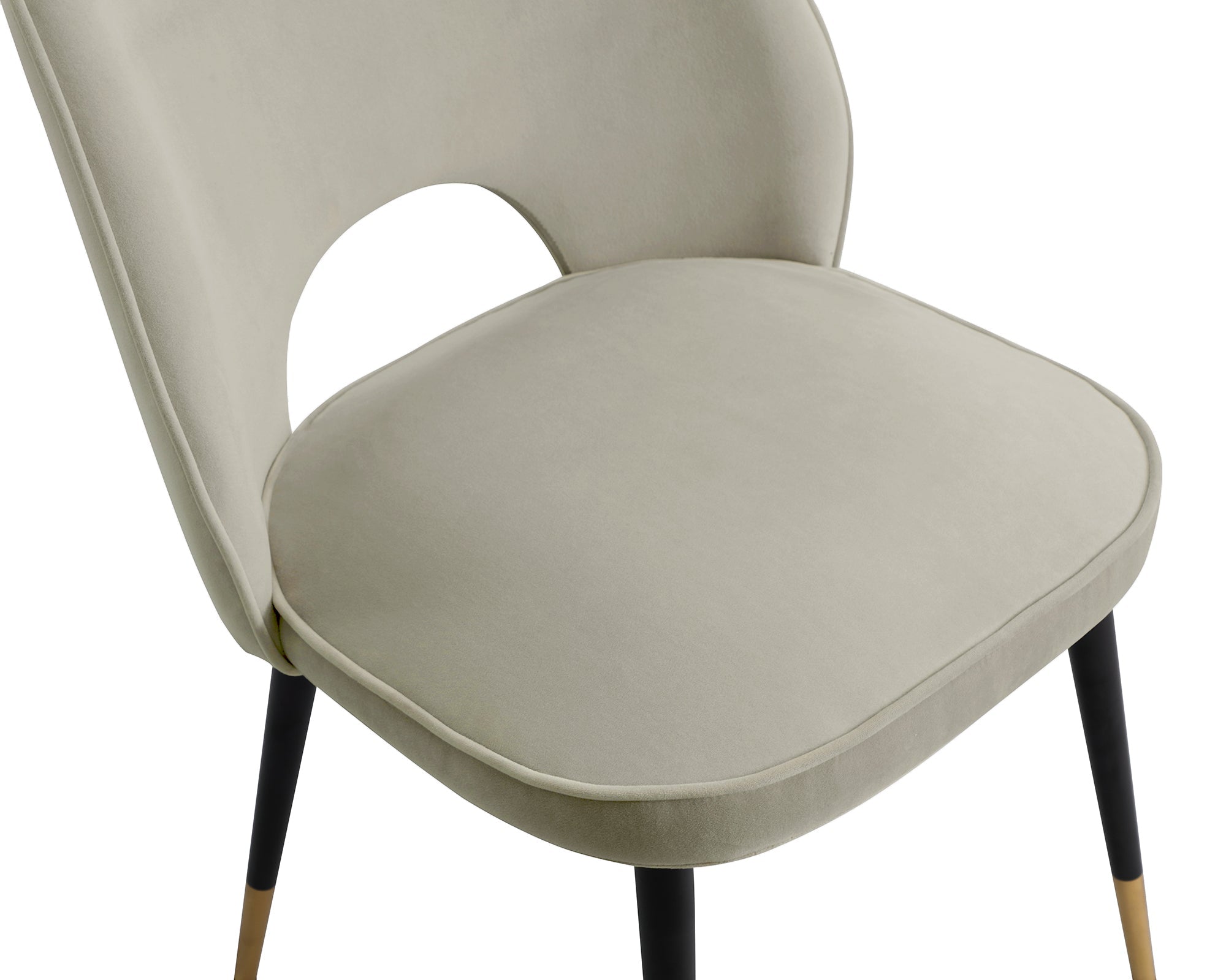 Jagger Dining Chair (set of 2) - Megan Light Grey Velvet