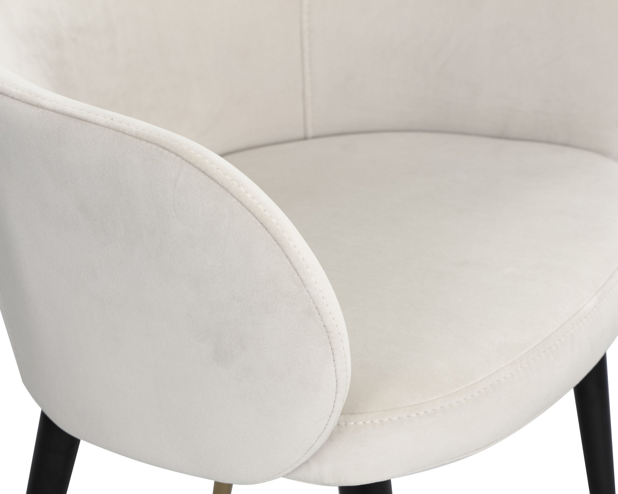 Ola Dining Chair - Kaster Pebble II Velvet