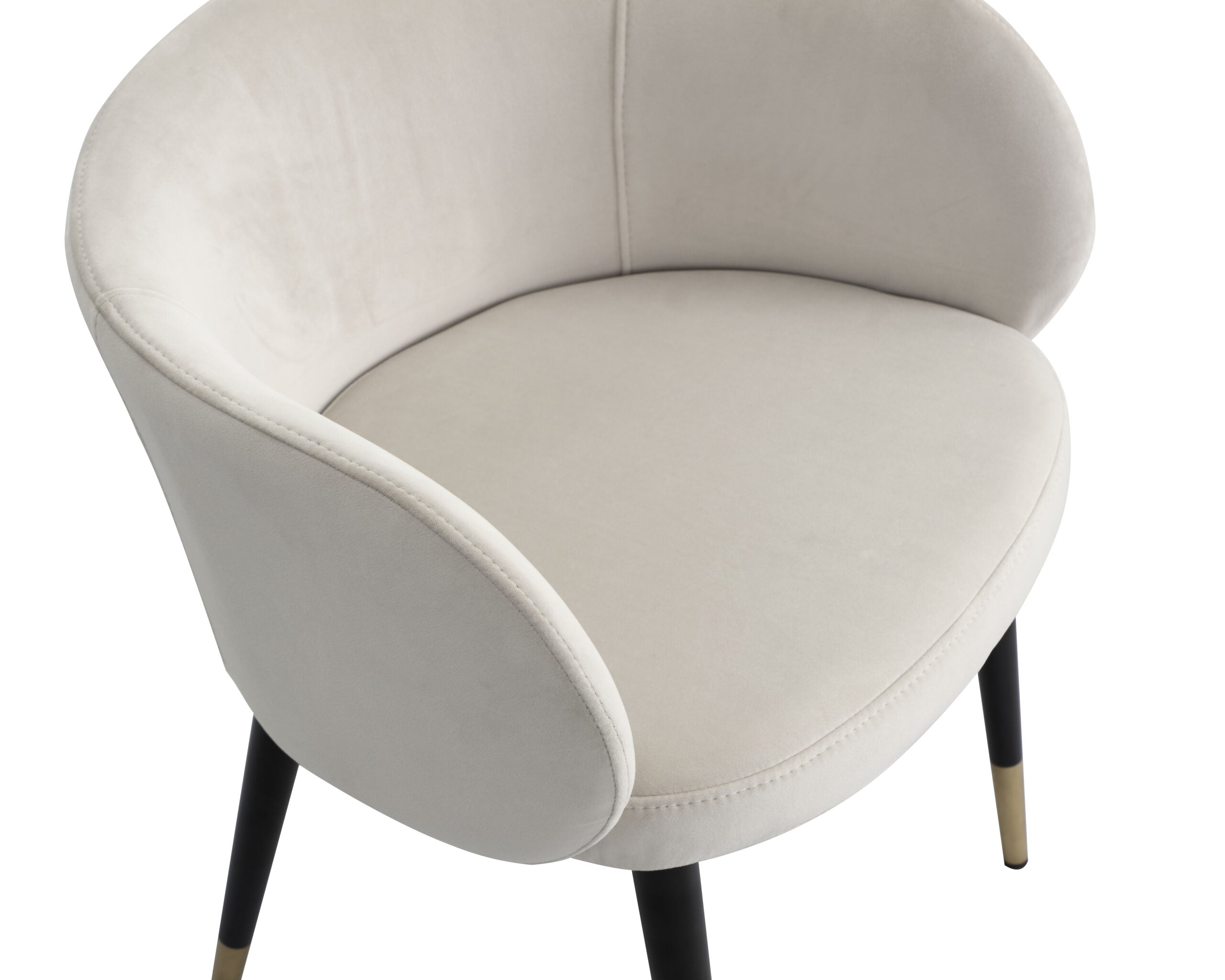 Ola Dining Chair - Kaster Pebble II Velvet