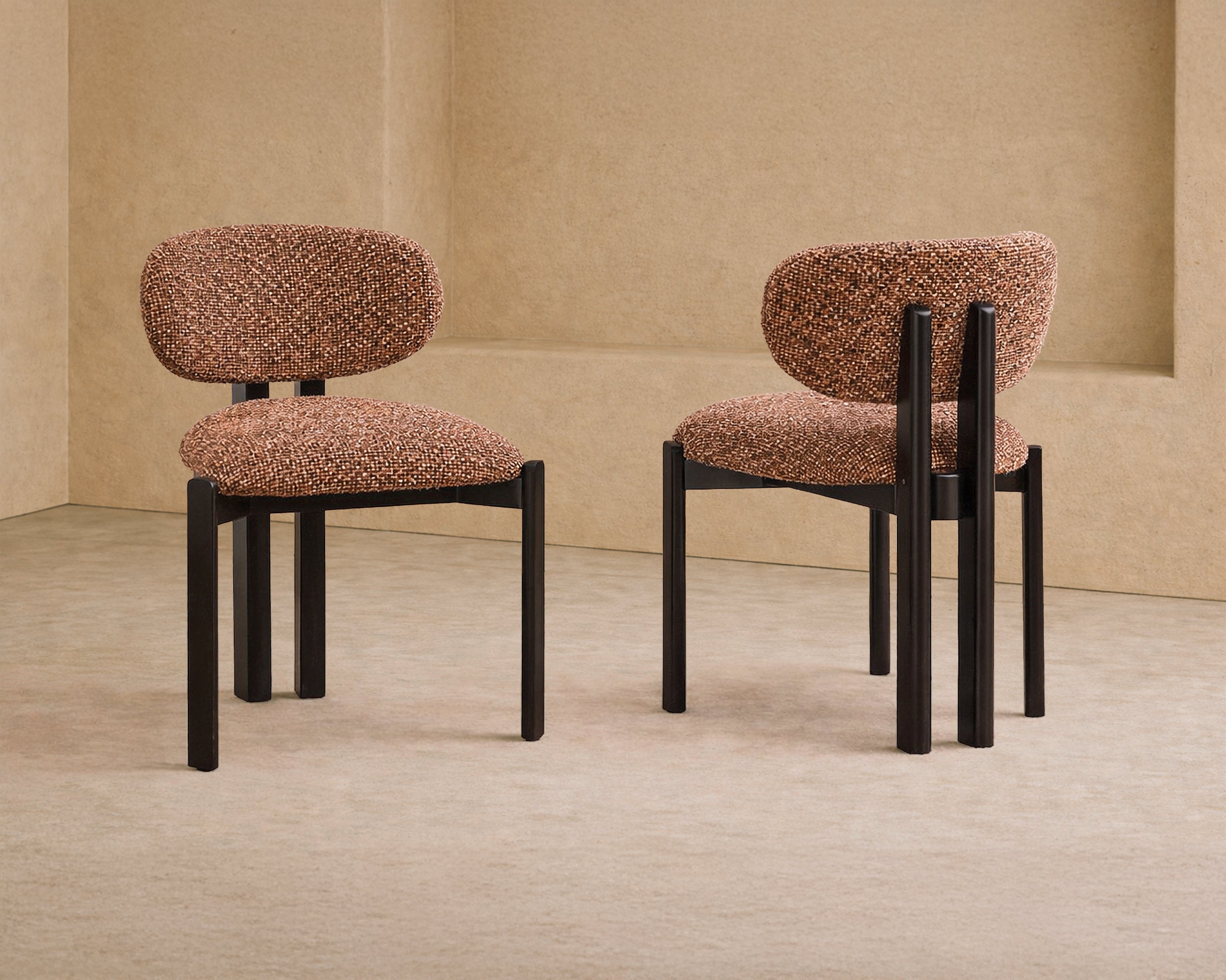 Lithos Dining Chair - Dexter Sparkle Rust (Set of 2)