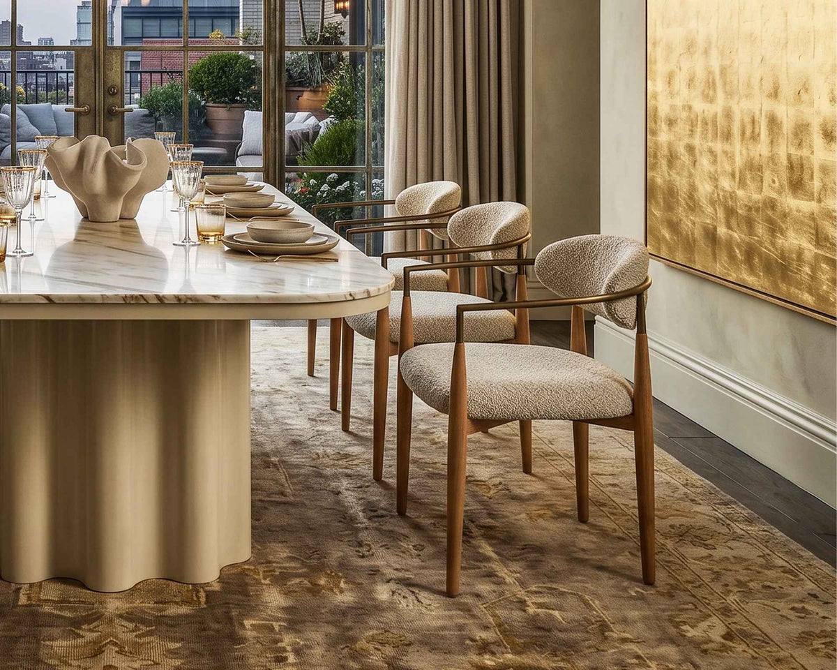 Nivelle Dining Chair - Capella Sand & Brushed Natural Wood