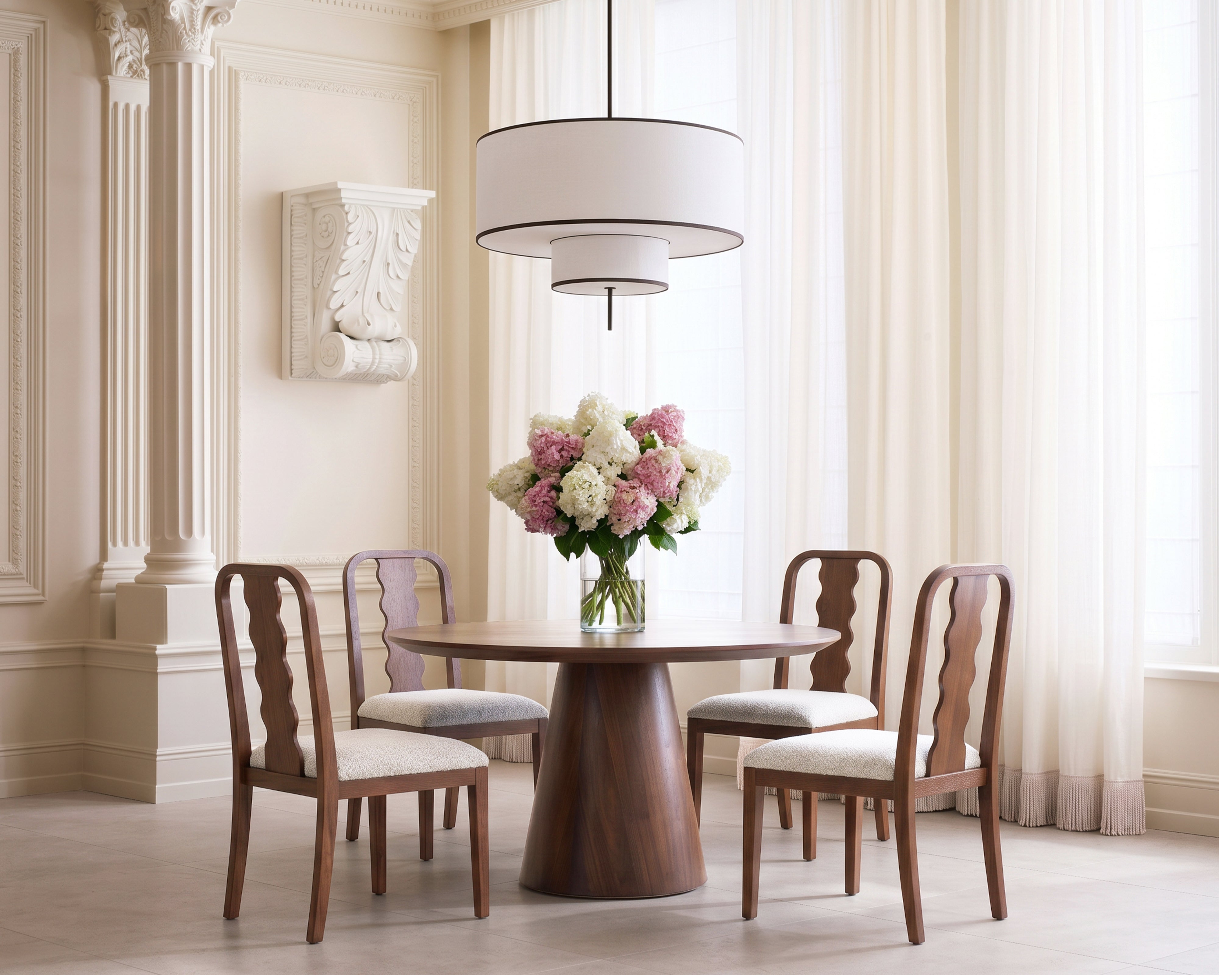 Diane Dining Chair (set of 2) - Capella Sand & Brushed Brown