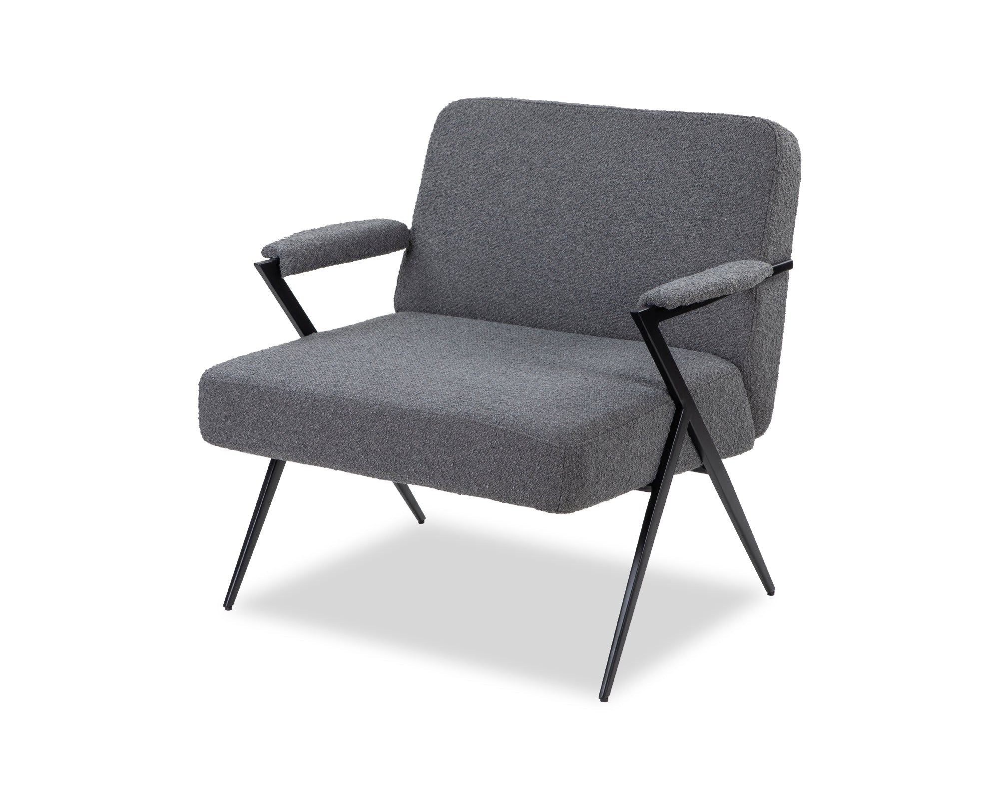 Ponti Occasional Chair - Boucle Graphic Grey
