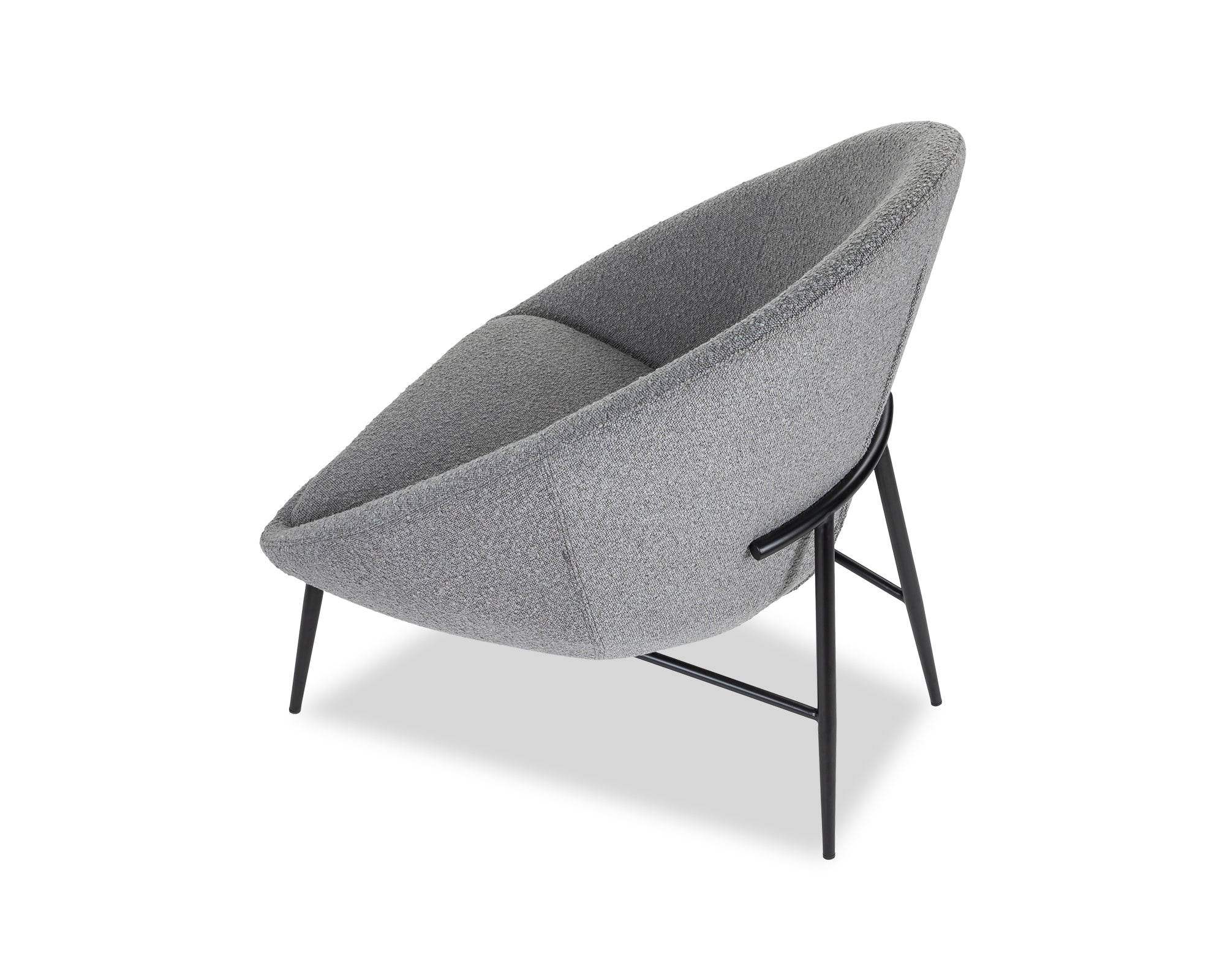 Ovalo Occasional Chair  -  Boucle Grey