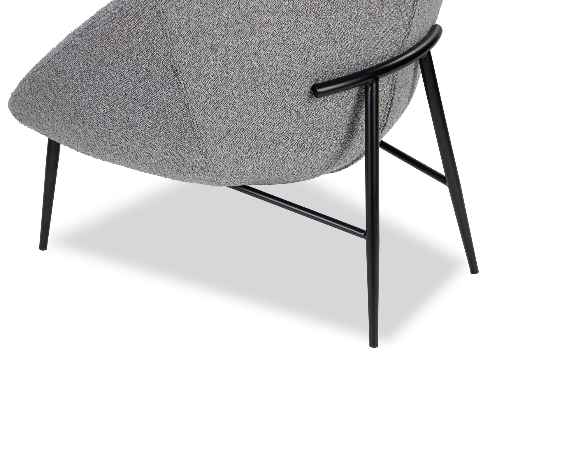Ovalo Occasional Chair  -  Boucle Grey