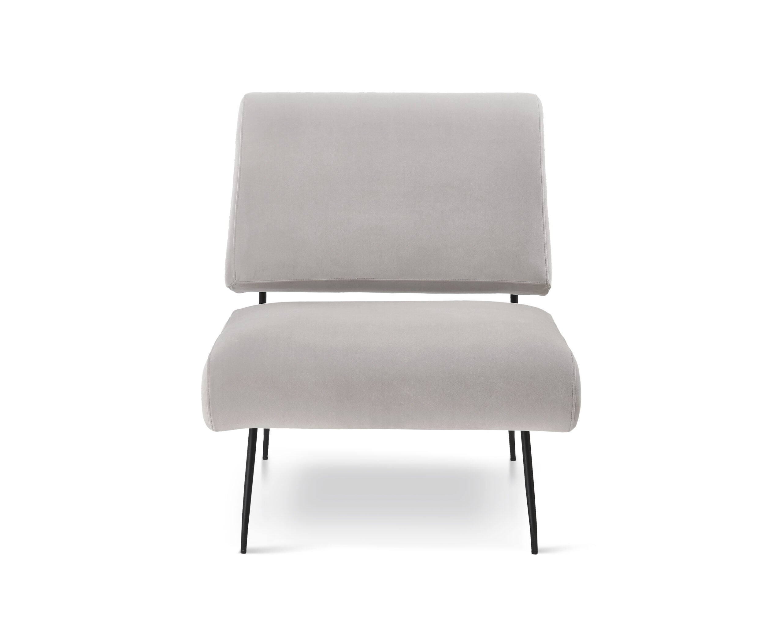 Abacus Occasional Chair - Gainsborough Ash Grey Velvet
