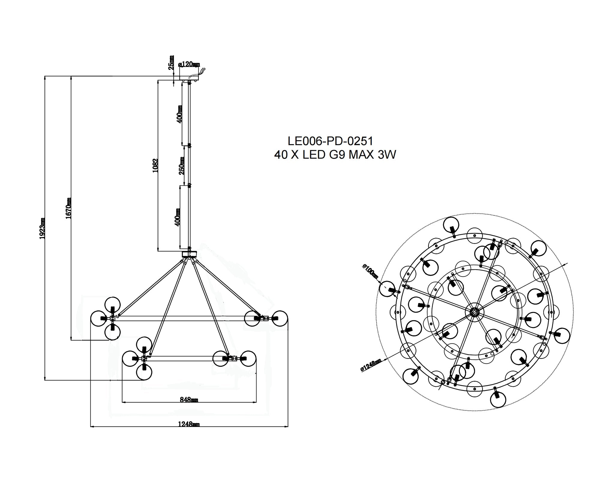 Bucolic Pendant Lamp - Large