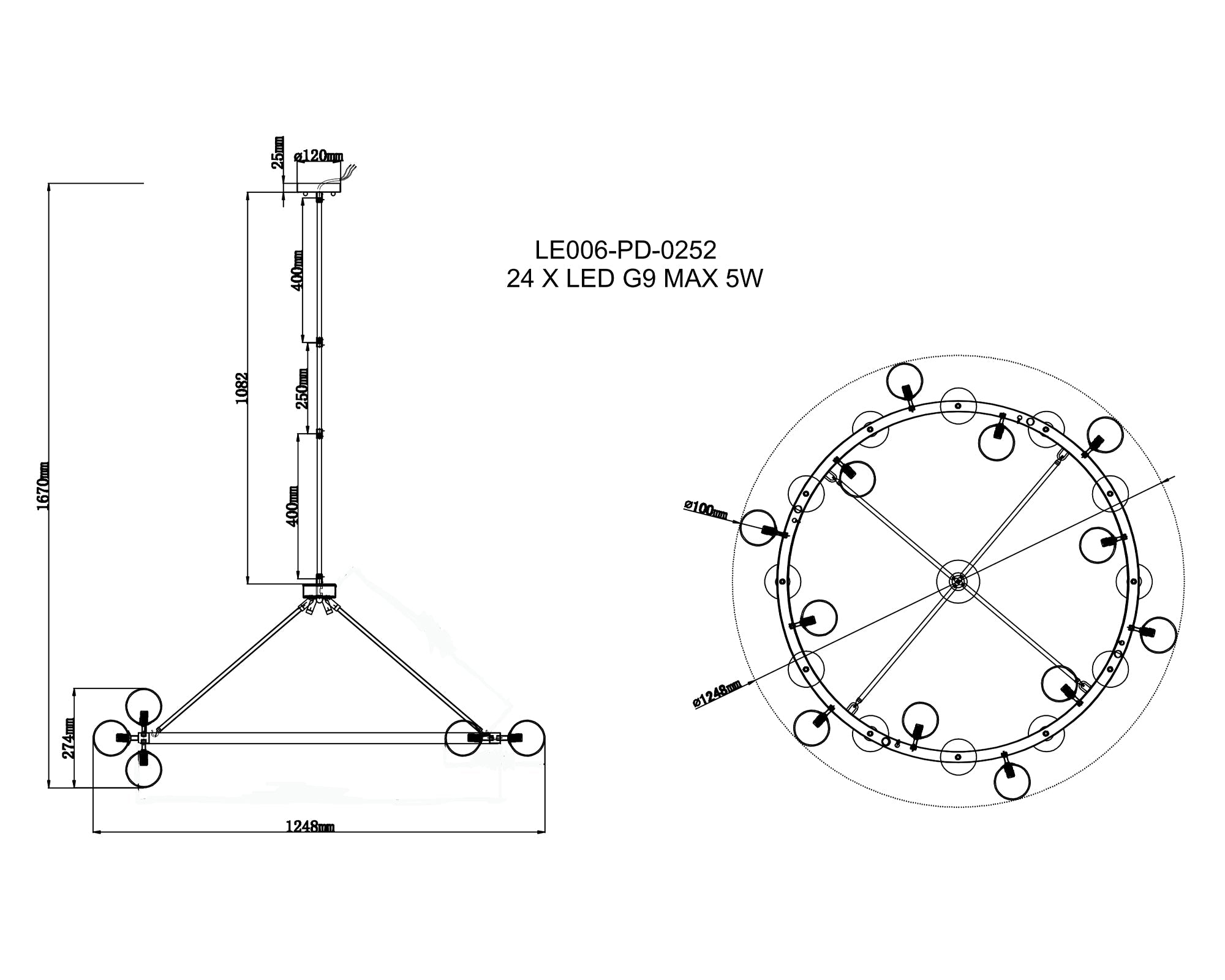 Bucolic Pendant Lamp - Small
