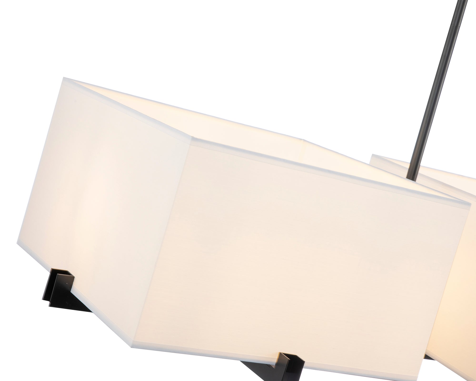 Cameron Pendant Lamp - Matt Black Metal