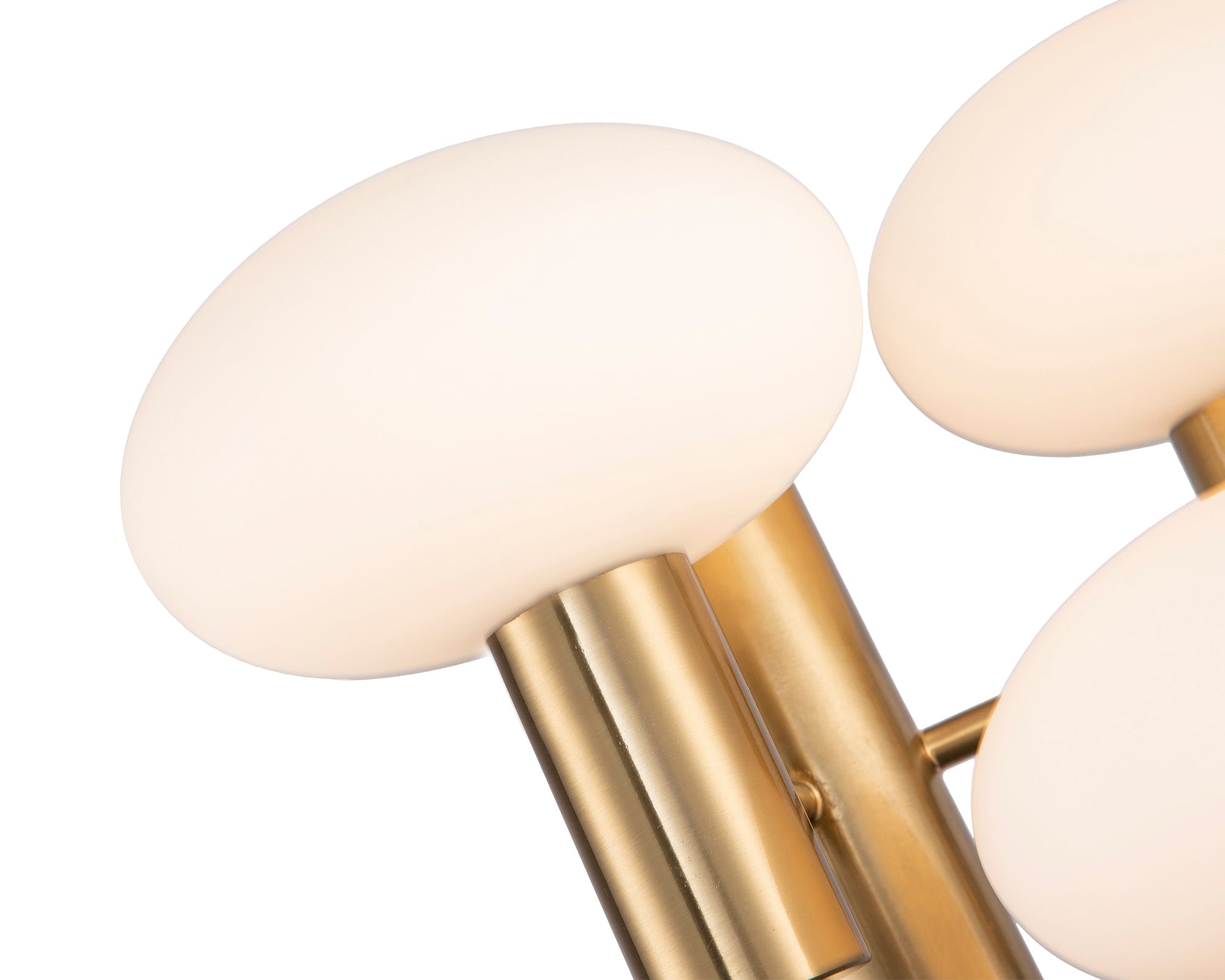 Eliseo Wall Lamp - White Glass, Brass Finish