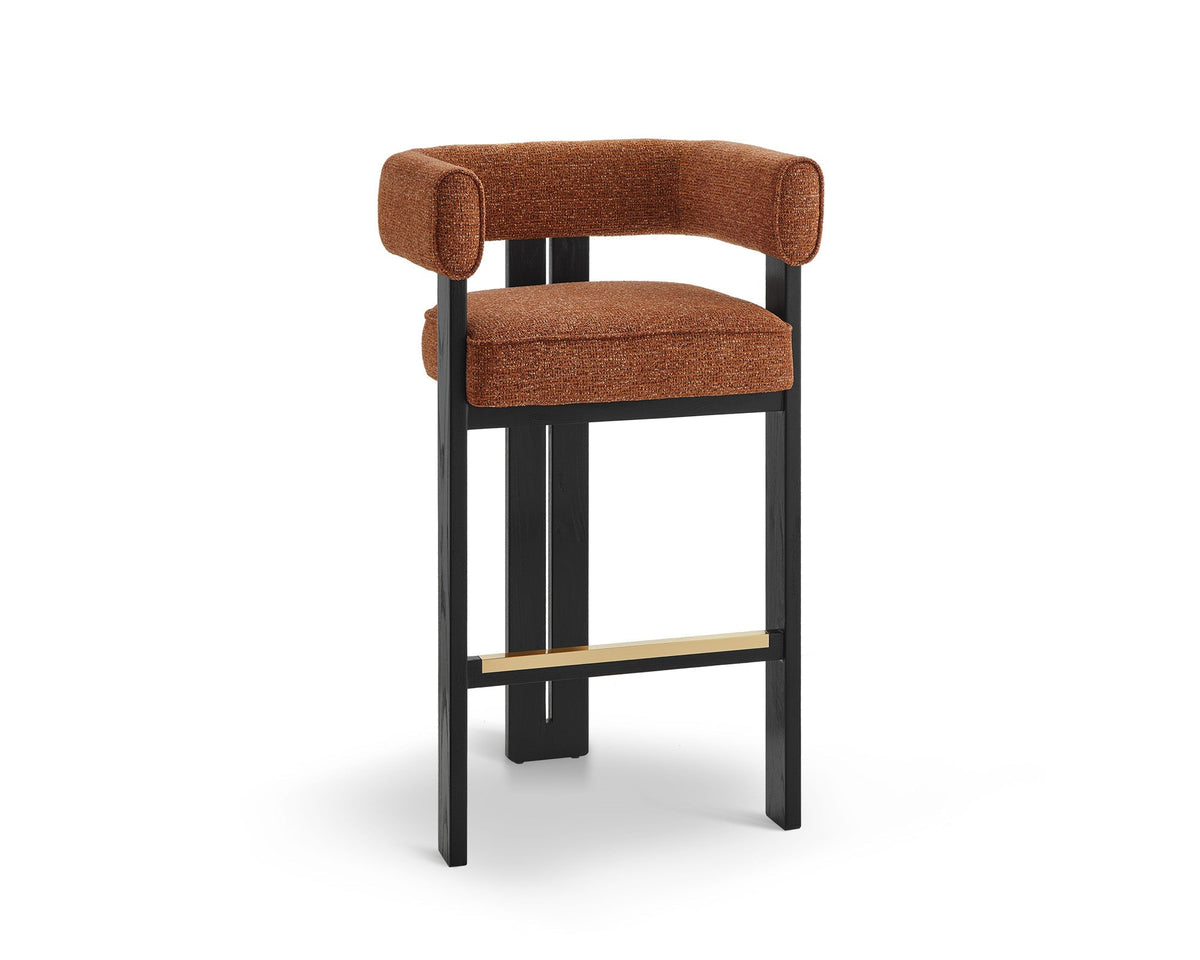 Tilda Bar Stool - Bari Chestnut Red